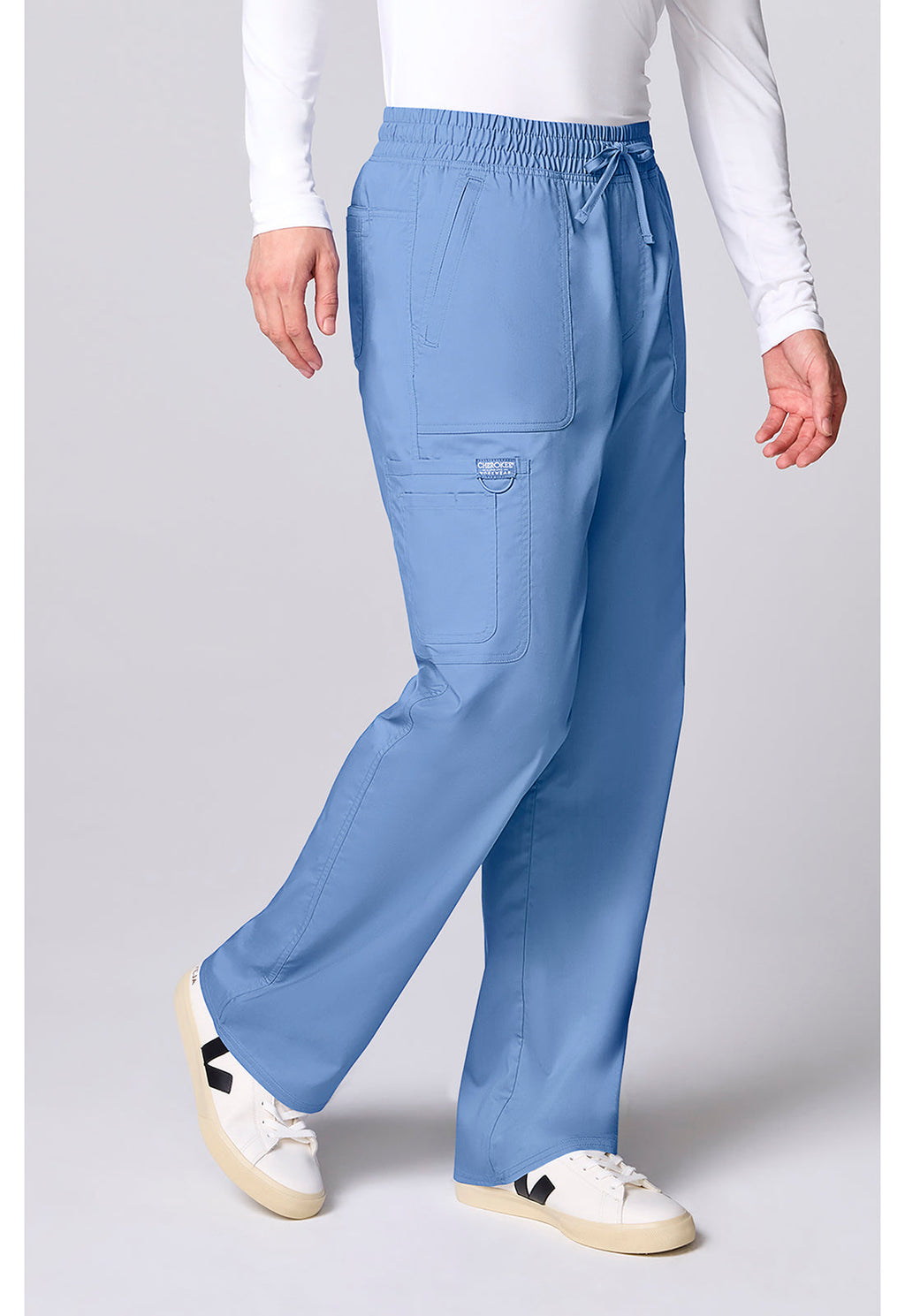 Workwear Revolution CK00001 Men's 12 Pockets Scrub Pantss Ciel Blue
