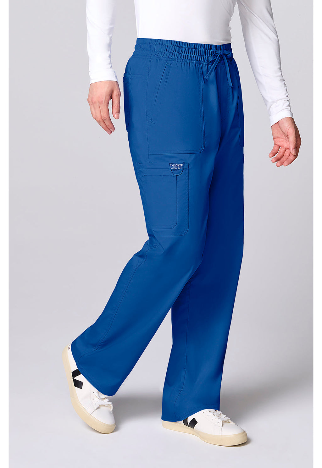 Workwear Revolution CK00001 Men's 12 Pockets Scrub Pantss Royal