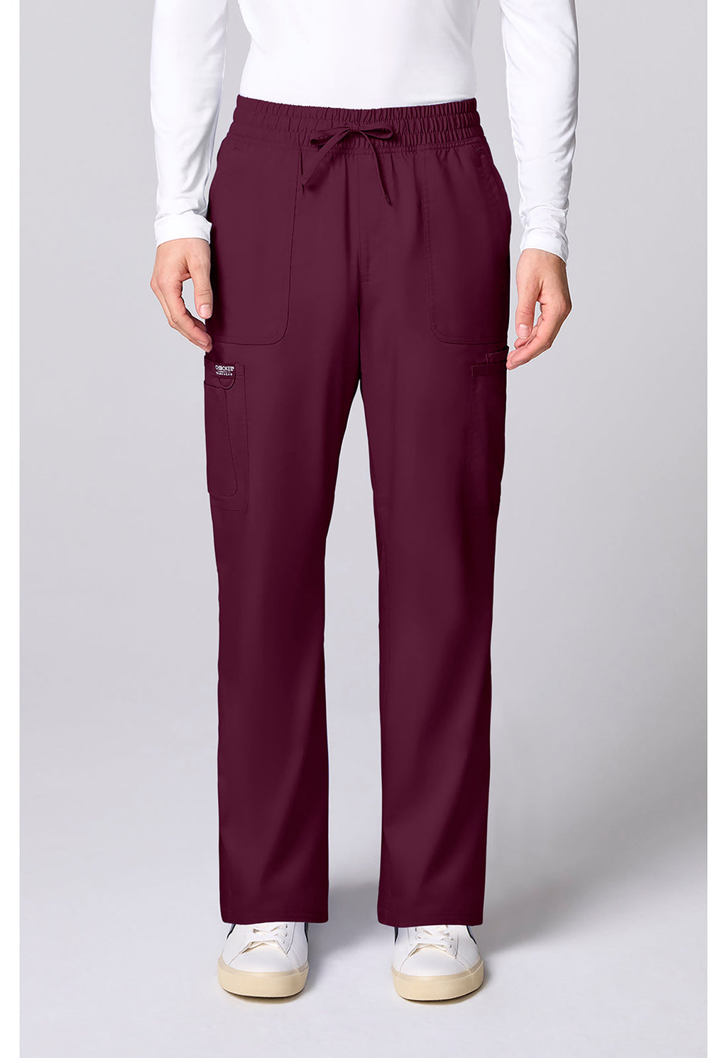 Workwear Revolution CK00001 Men's 12 Pockets Scrub Pantss Wine