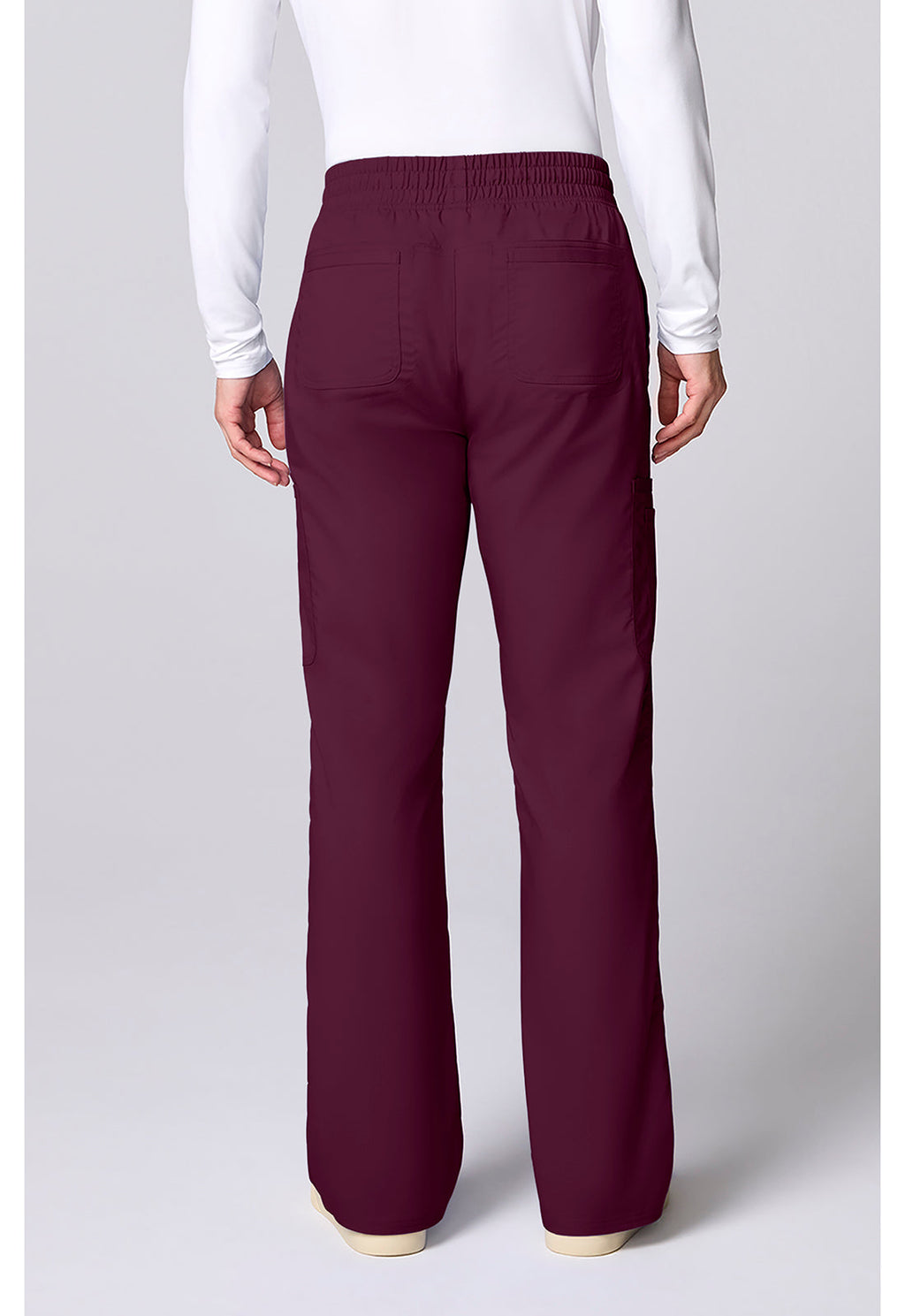 Workwear Revolution CK00001 Men's 12 Pockets Scrub Pantss Wine
