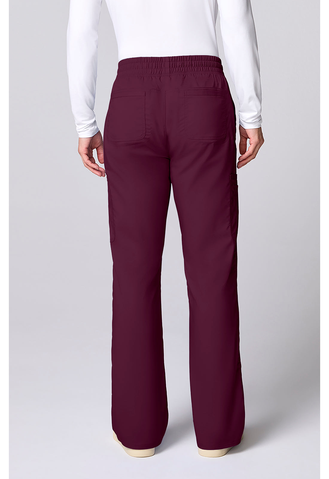 Workwear Revolution CK00001 Men's 12 Pockets Scrub Pantss Wine