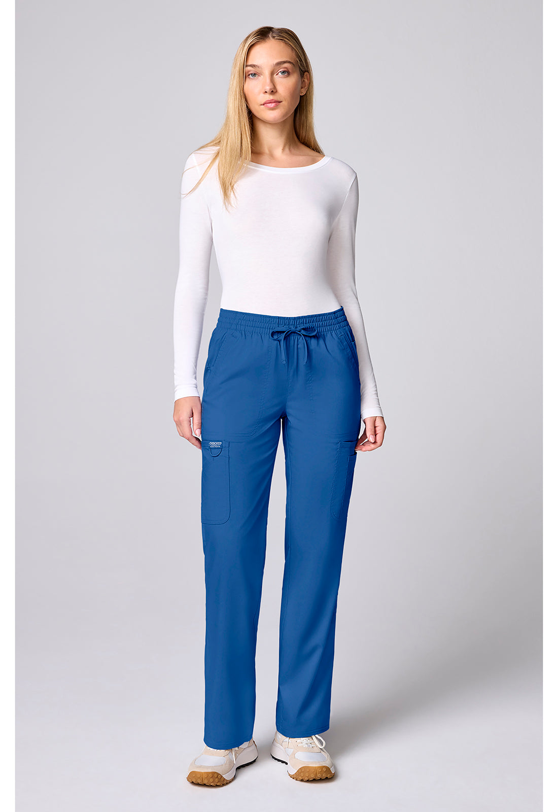 Workwear Revolution CK00002 Women's 12 Pockets Straight Leg Scrub Pants Royal