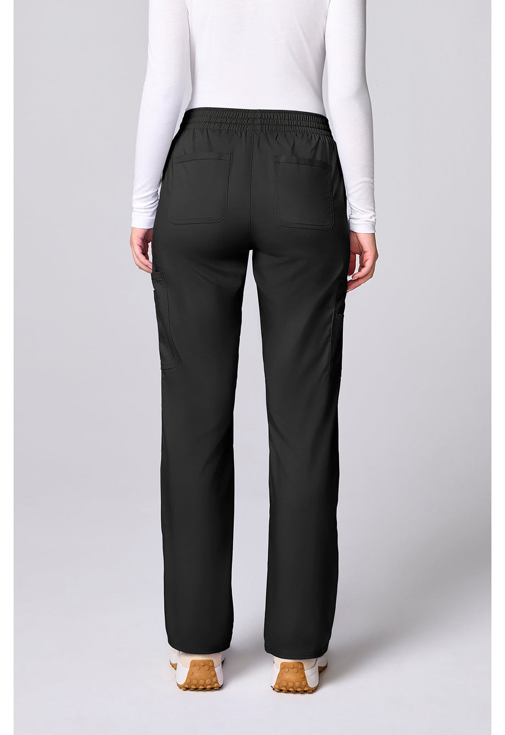 Workwear Revolution CK00002 Women's 12 Pockets Straight Leg Scrub Pants Black