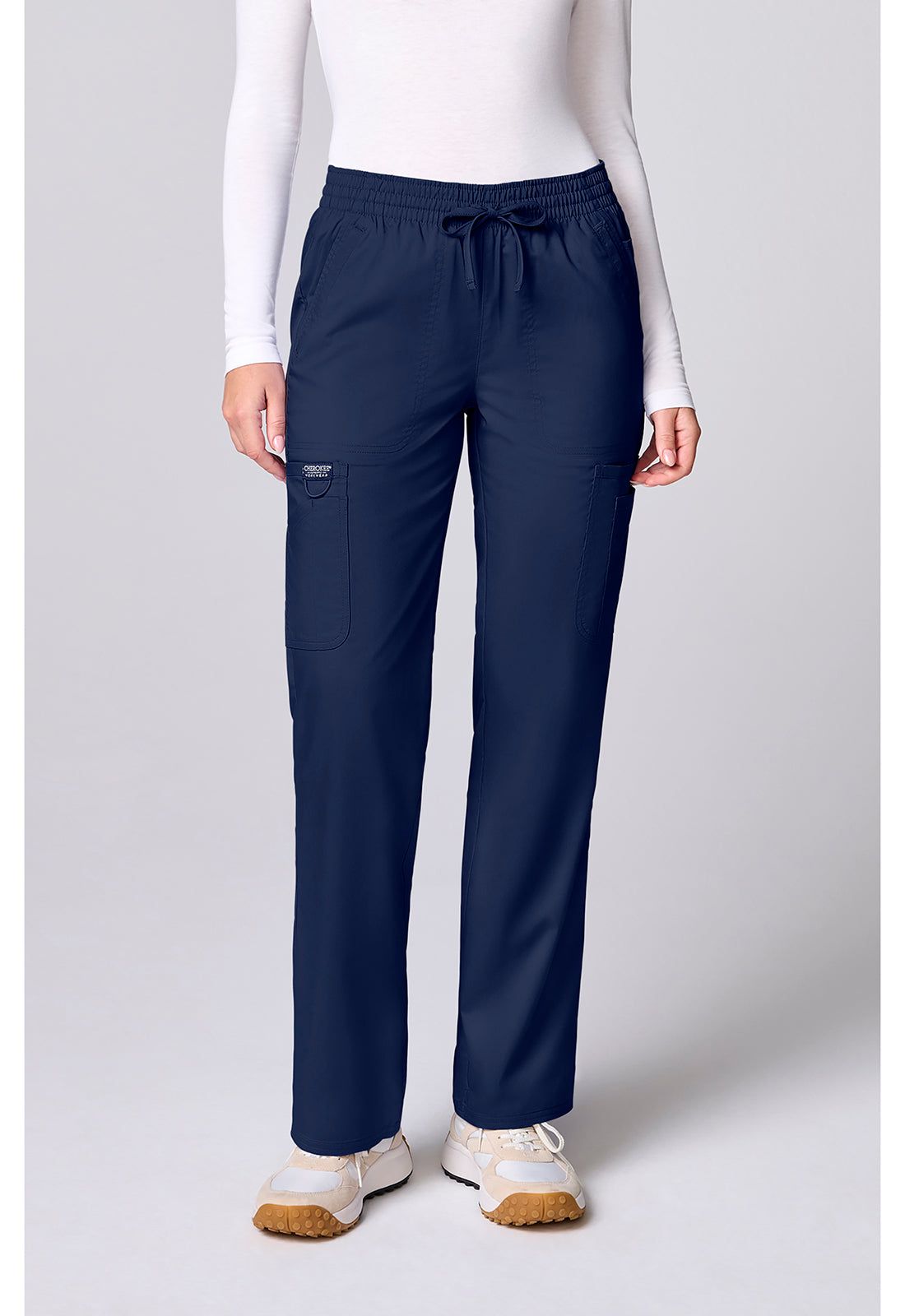 Workwear Revolution CK00002 Women's 12 Pockets Straight Leg Scrub Pants Navy