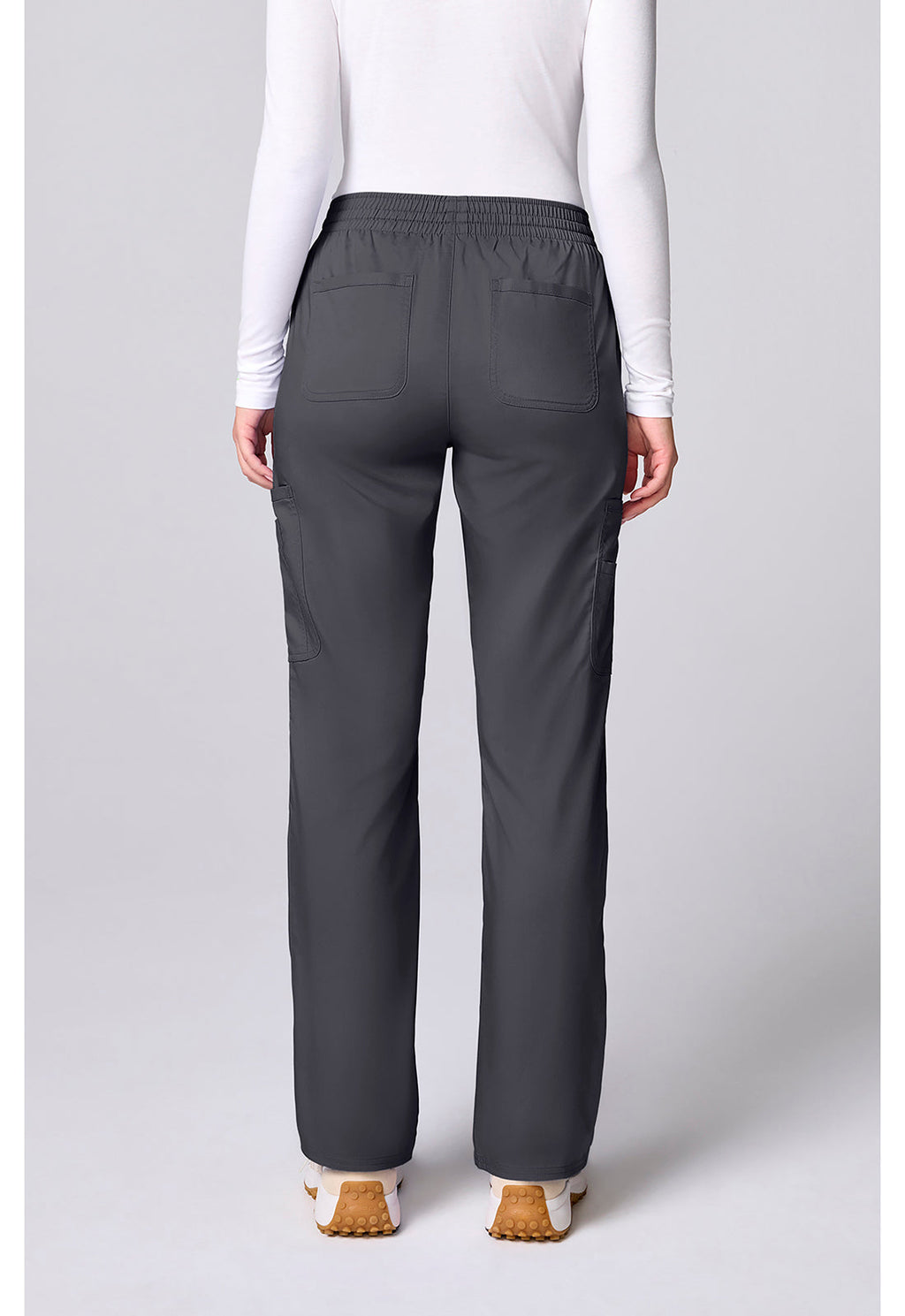 Workwear Revolution CK00002 Women's 12 Pockets Straight Leg Scrub Pants Pewter