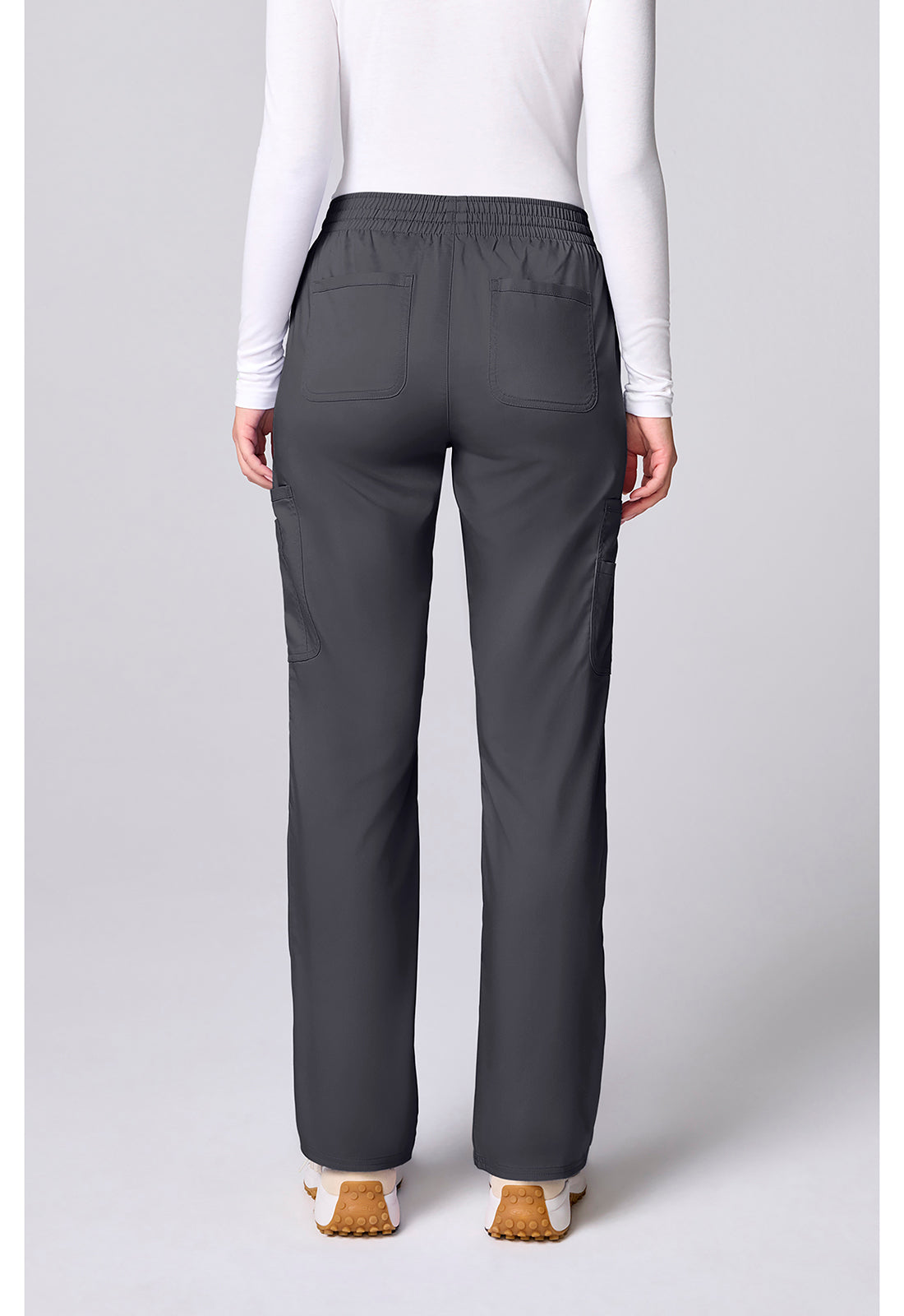 Workwear Revolution CK00002 Women's 12 Pockets Straight Leg Scrub Pants Pewter