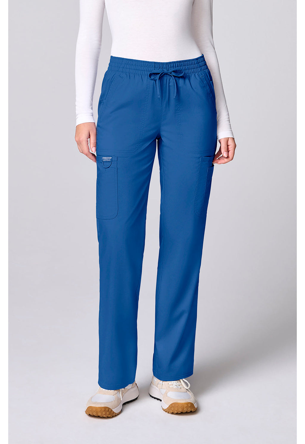 Workwear Revolution CK00002 Women's 12 Pockets Straight Leg Scrub Pants Royal