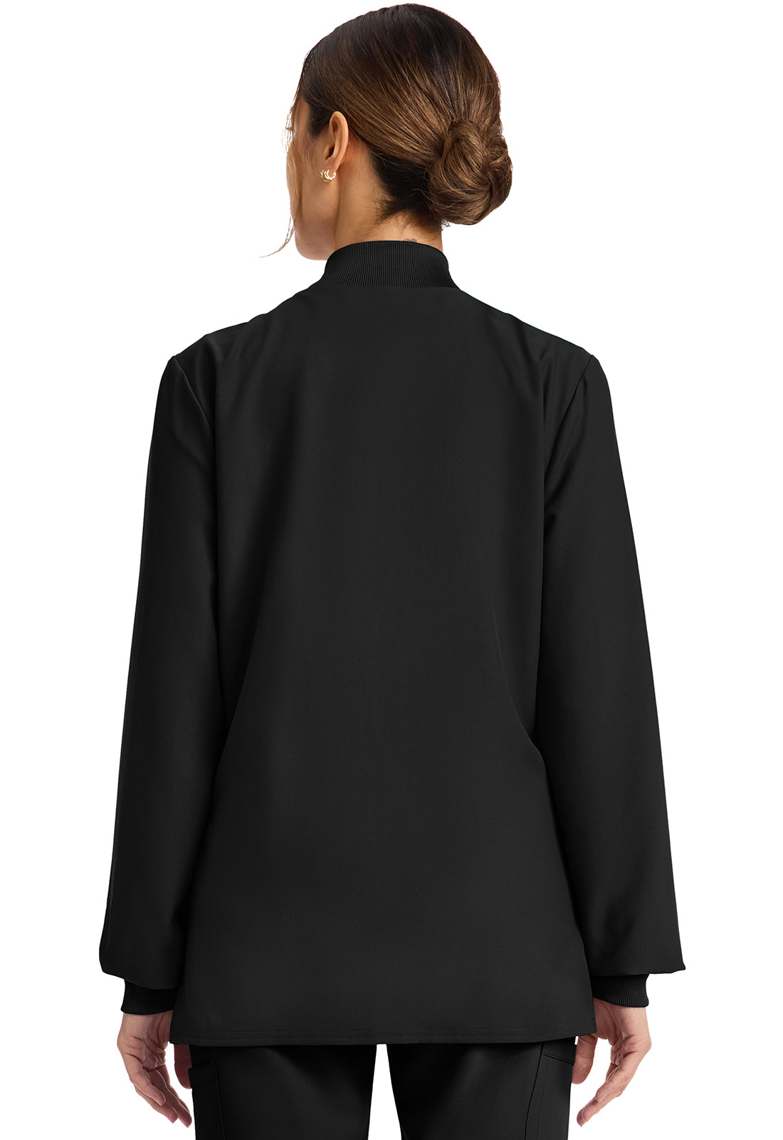 Workwear Originals Ultra CK00013A Women's Zip Up Scrub Jacket Black