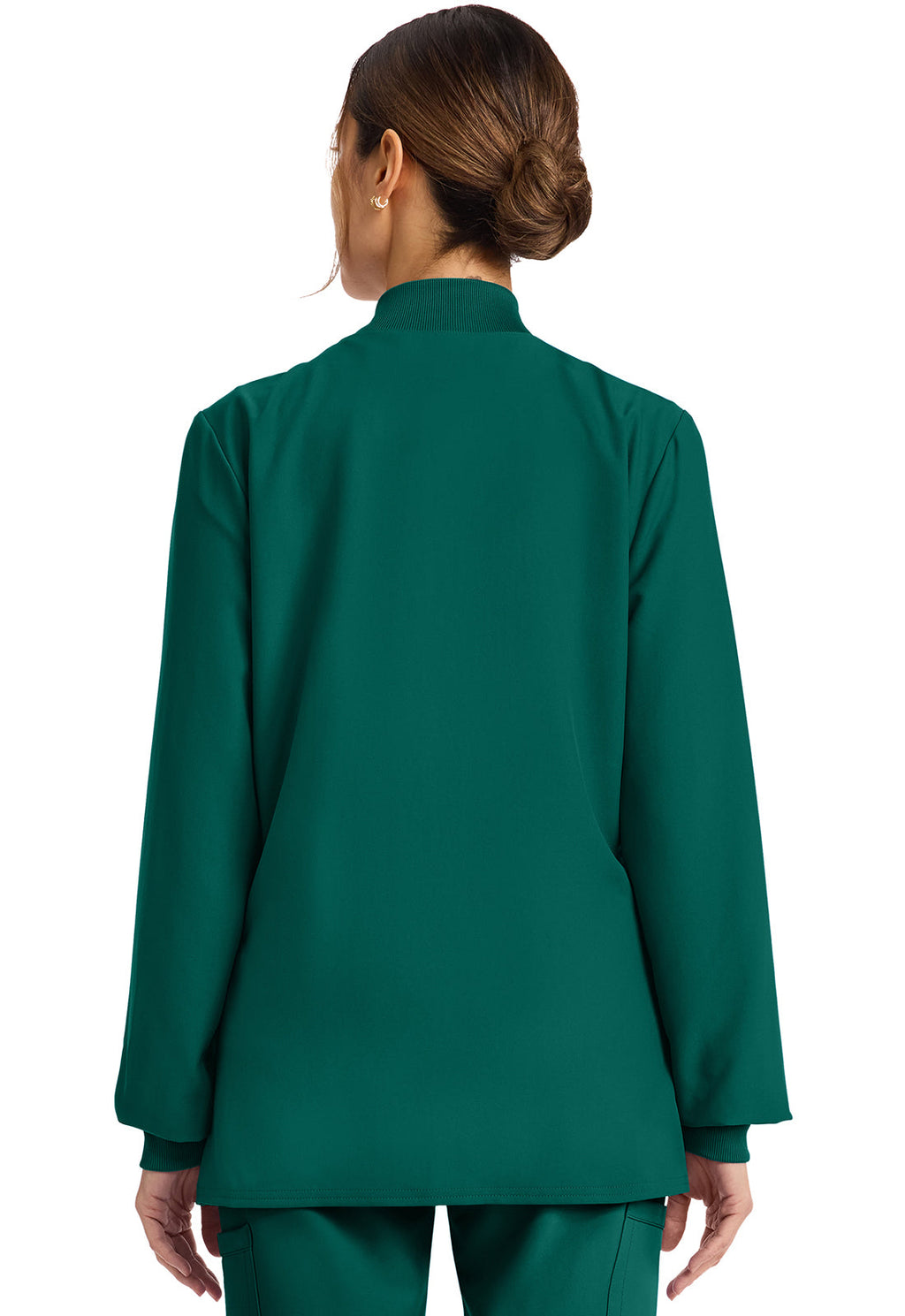 Workwear Originals Ultra CK00013A Women's Zip Up Scrub Jacket Hunter Green