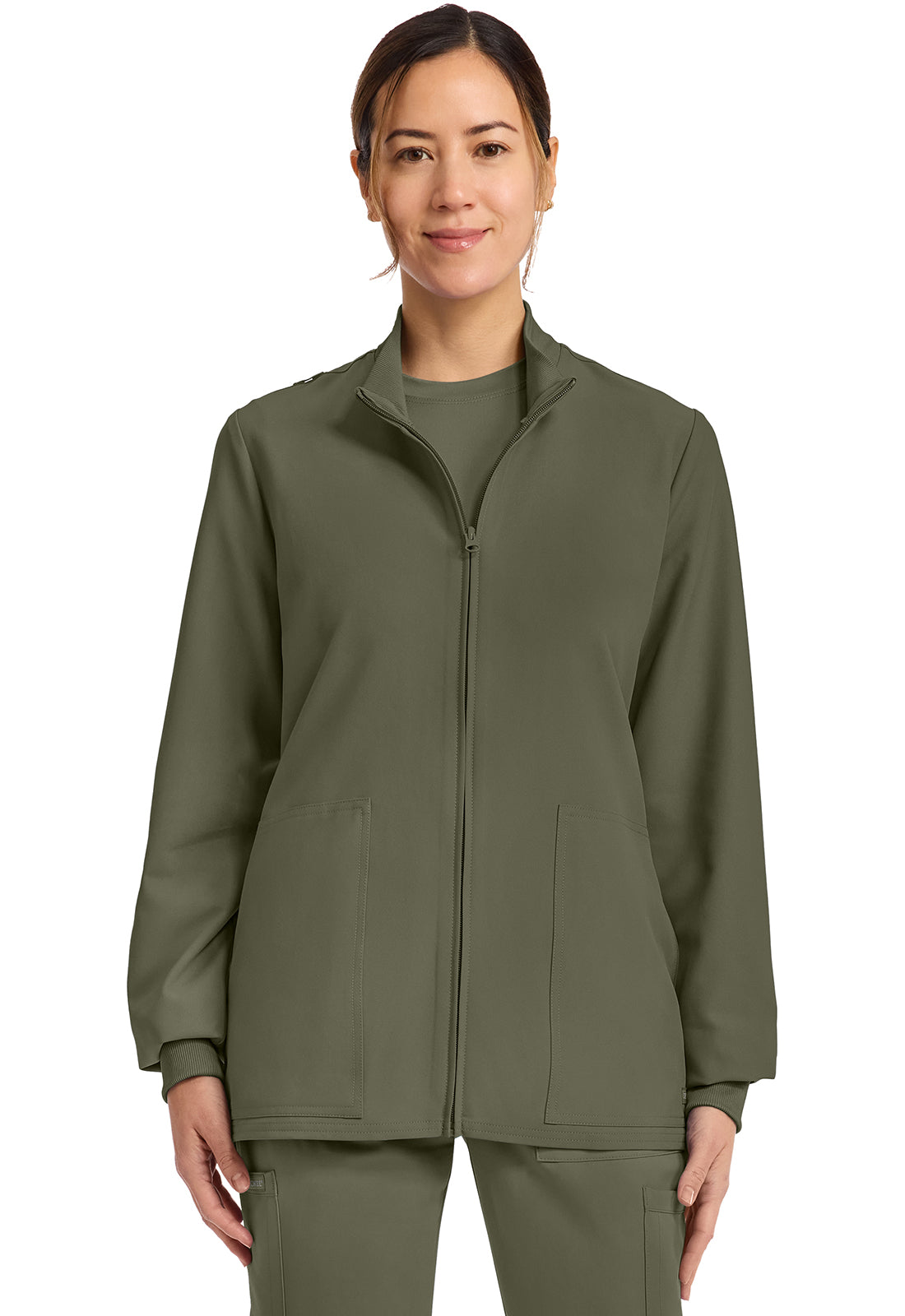 Originals Ultra CK00013A Zip Up Scrub Jackets Olive
