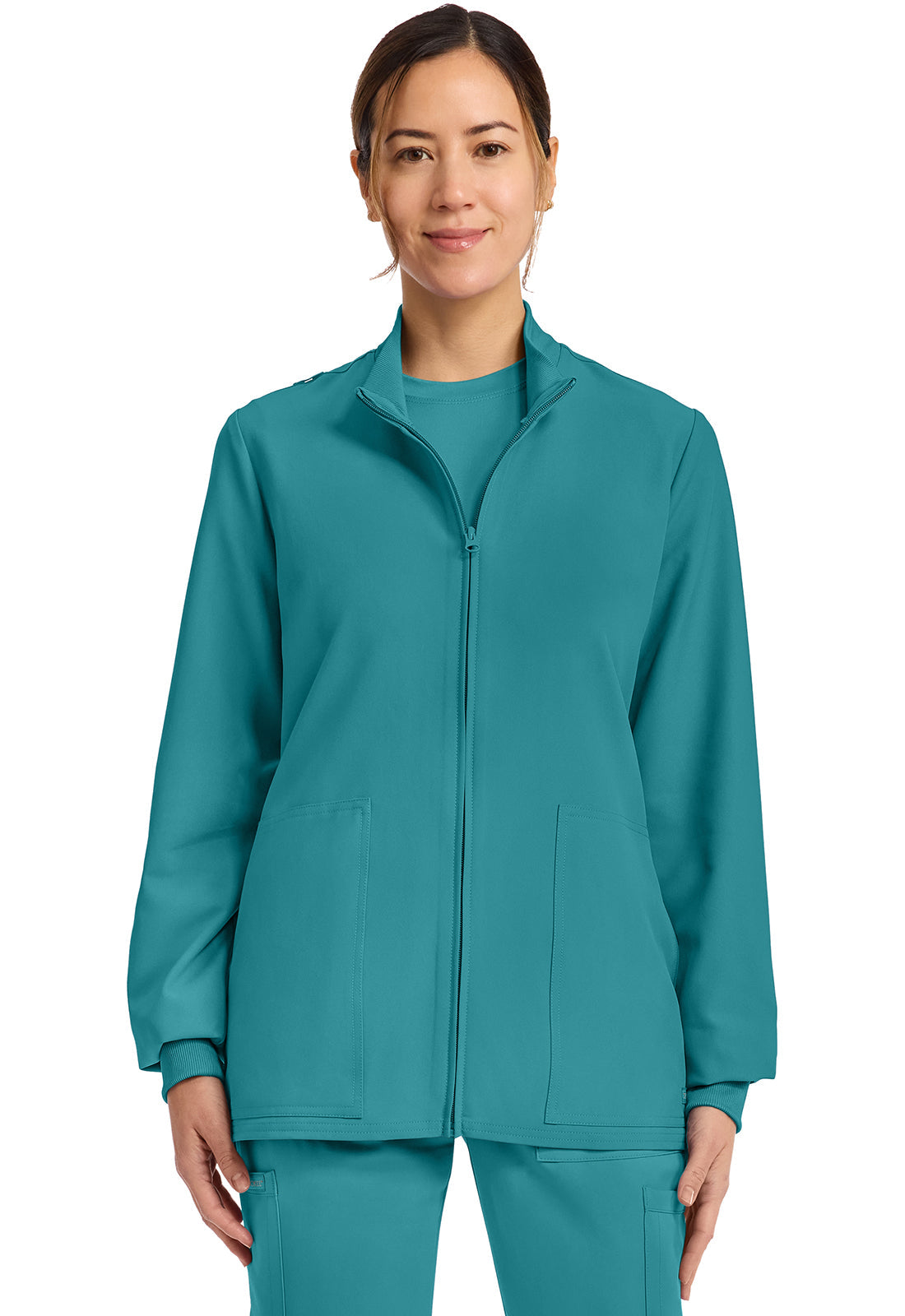Originals Ultra CK00013A Zip Up Scrub Jackets Teal Blue