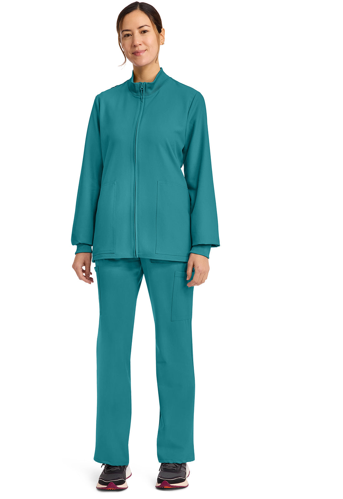 Originals Ultra CK00013A Zip Up Scrub Jackets Teal Blue