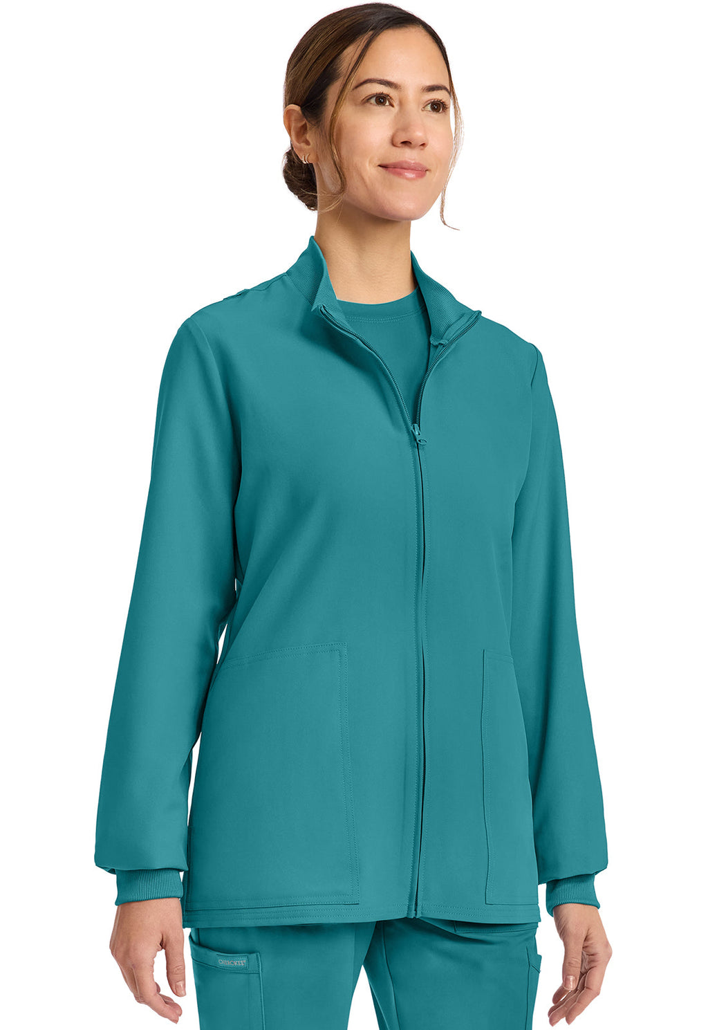 Originals Ultra CK00013A Zip Up Scrub Jackets Teal Blue