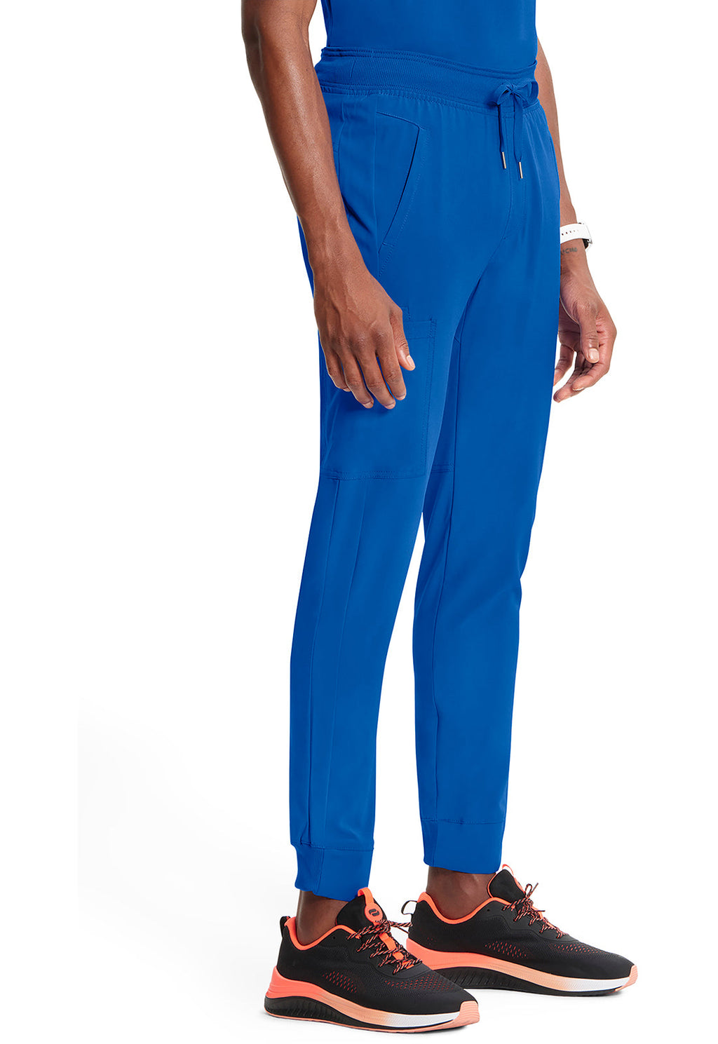 Classics CK004A Men's Mid Rise Jogger Royal Model Image Left Side | Infinity