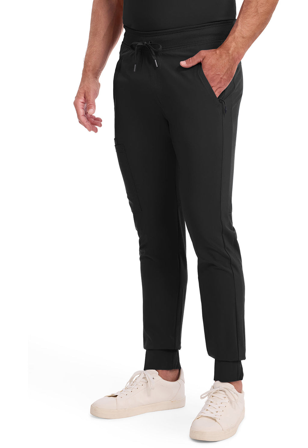 Infinity CK004A Men's Mid Rise Scrub Joggers Black