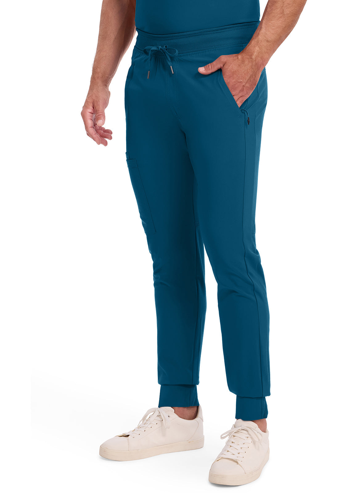 Infinity CK004A Men's Mid Rise Scrub Joggers Caribbean Blue