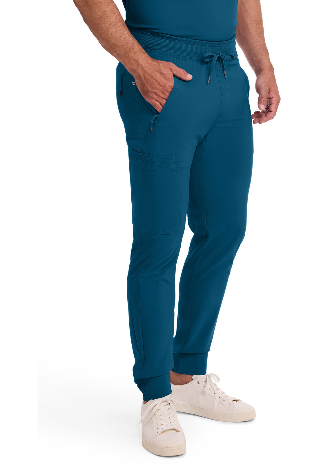 Infinity CK004A Men's Mid Rise Scrub Joggers Caribbean Blue