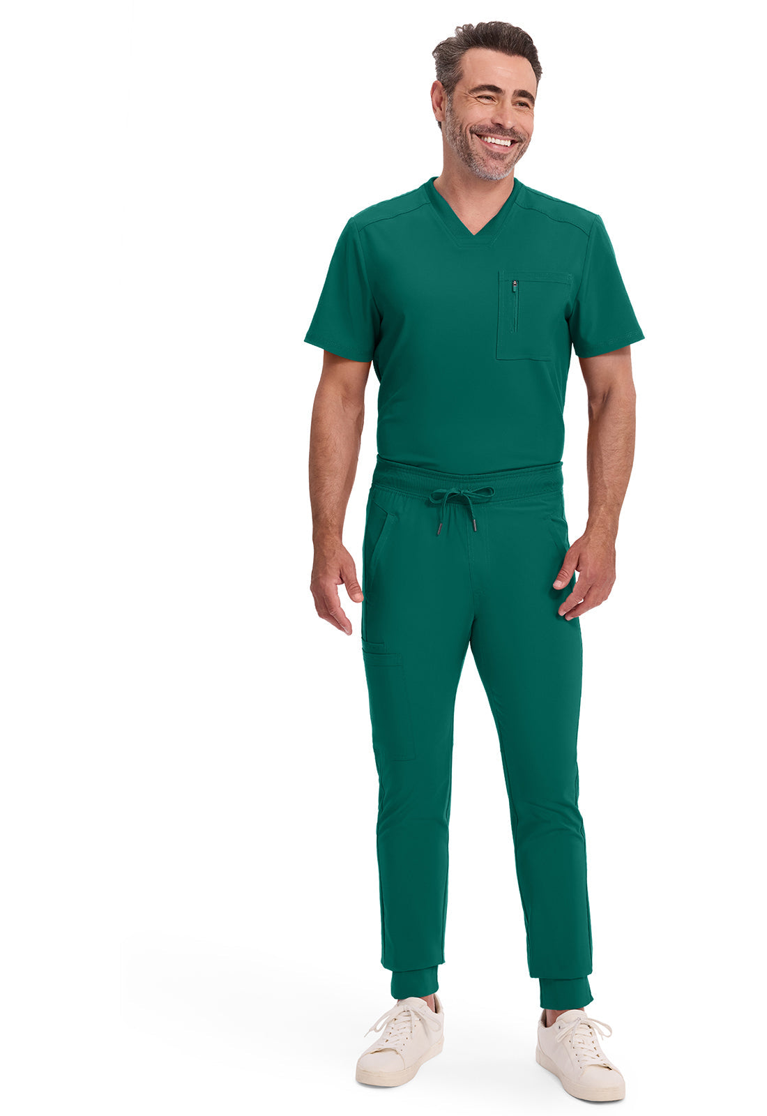 Infinity CK004A Men's Mid Rise Scrub Joggers Hunter Green