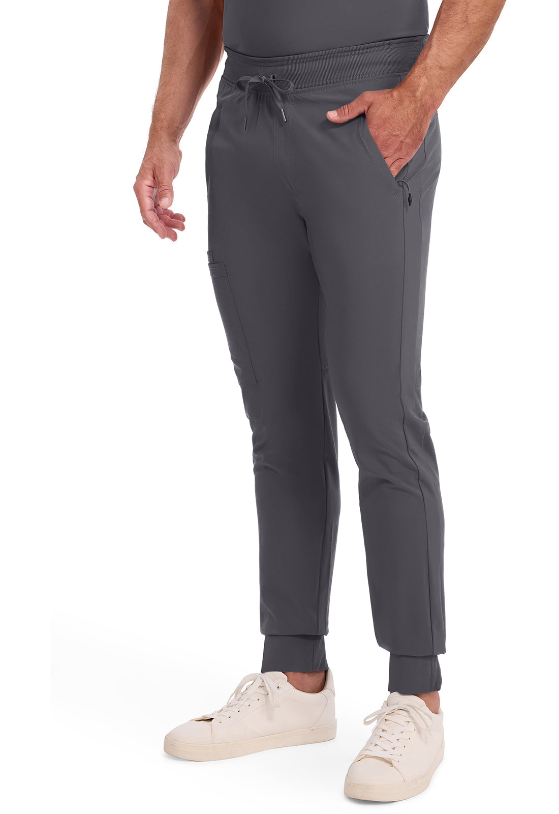 Infinity CK004A Men's Mid Rise Scrub Joggers Pewter