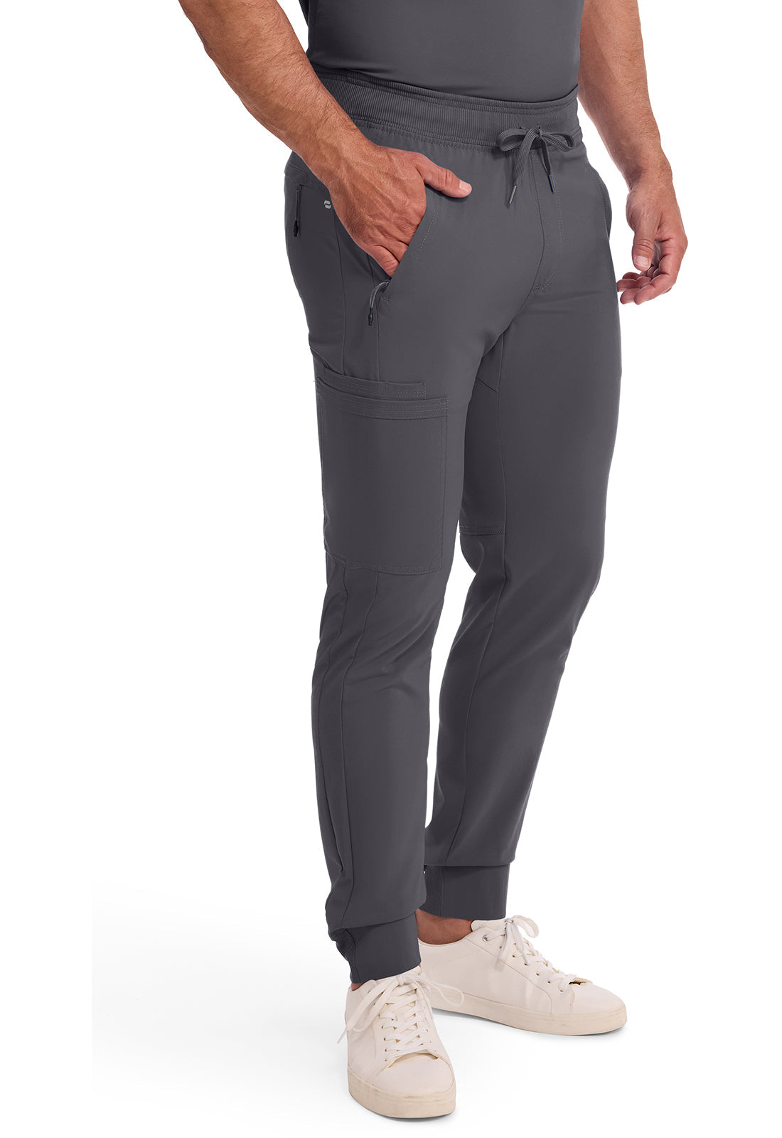Infinity CK004A Men's Mid Rise Scrub Joggers Pewter