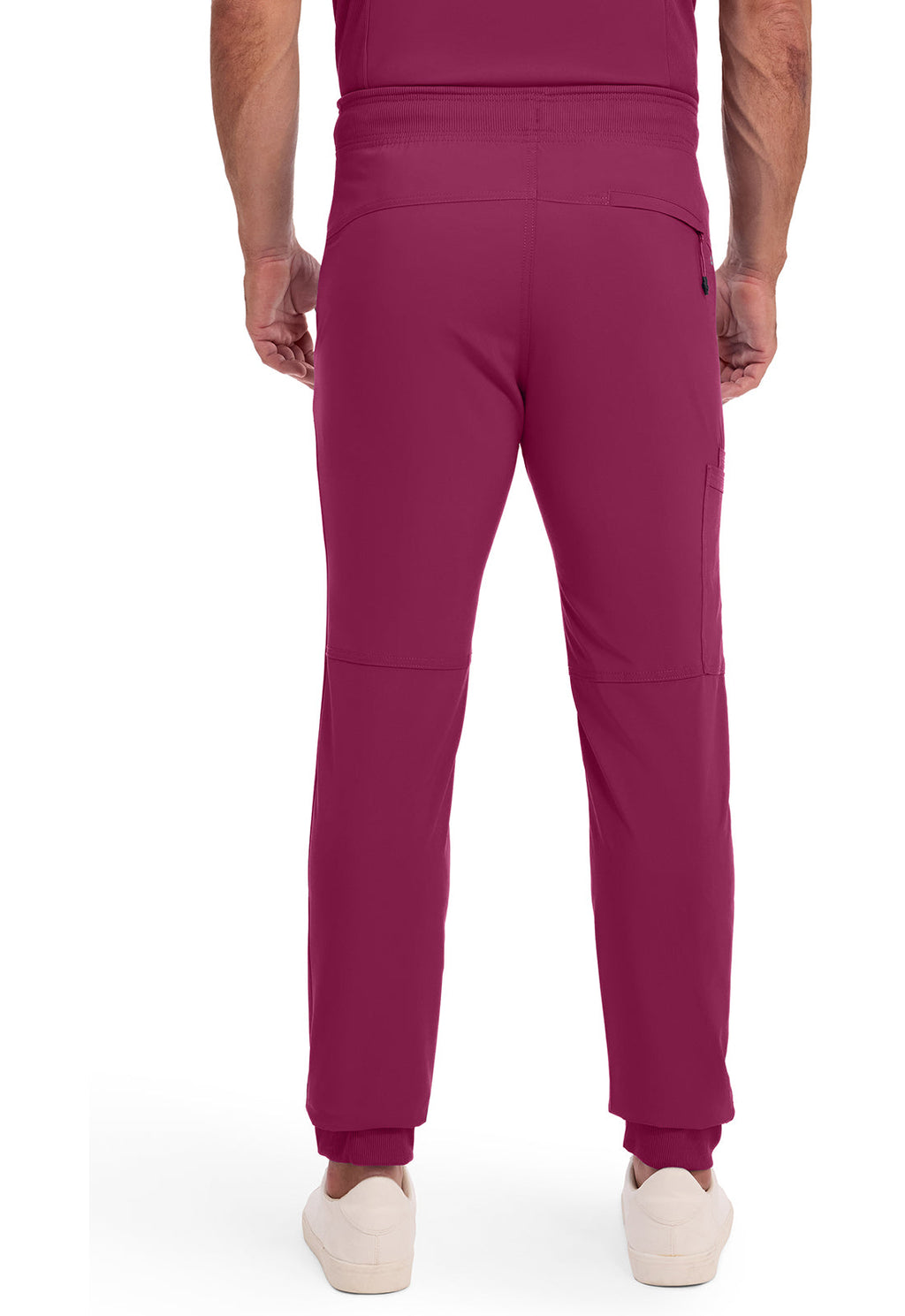 Infinity CK004A Men's Mid Rise Scrub Joggers Wine