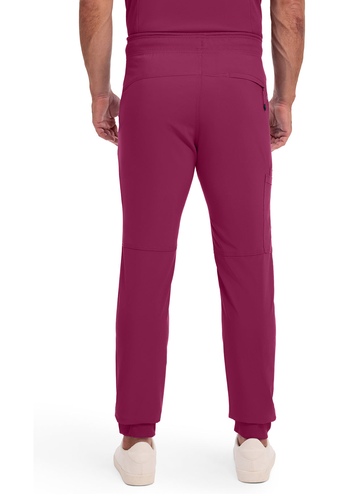 Infinity CK004A Men's Mid Rise Scrub Joggers Wine