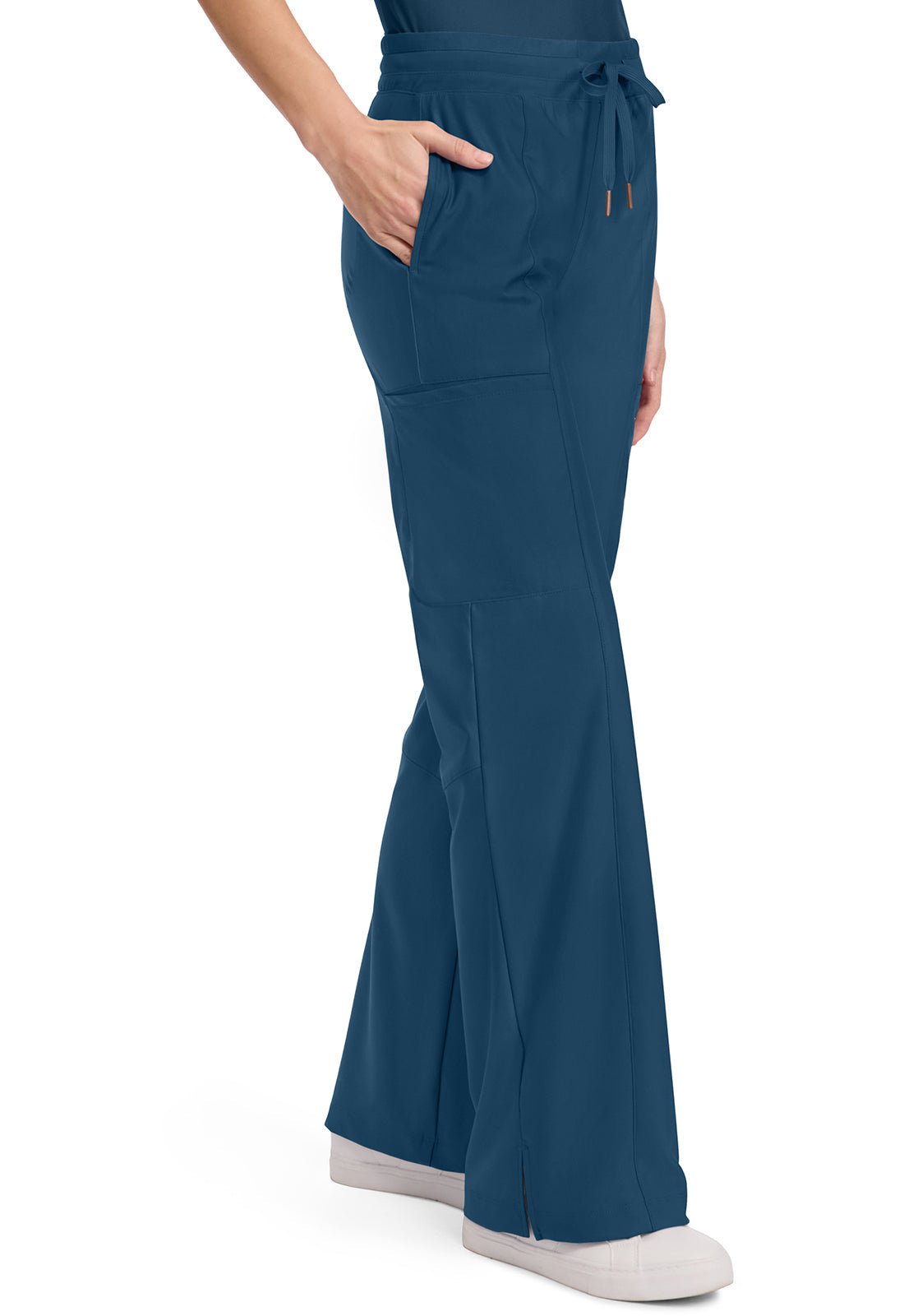 Form CK026 Women's 5-Pocket Trouser Leg Scrub Pants Caribbean Blue