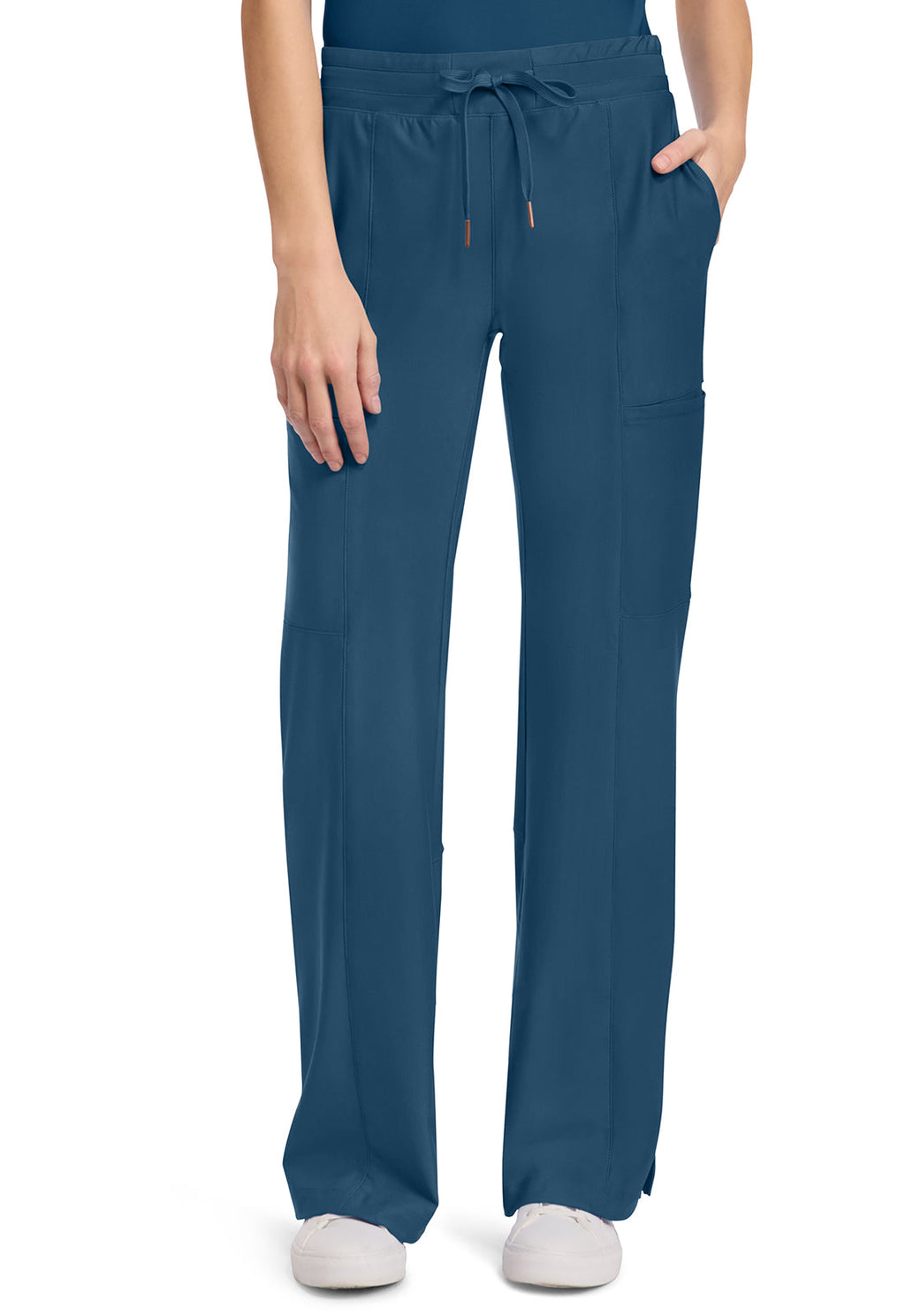 Form CK026 Women's 5-Pocket Trouser Leg Scrub Pants Caribbean Blue
