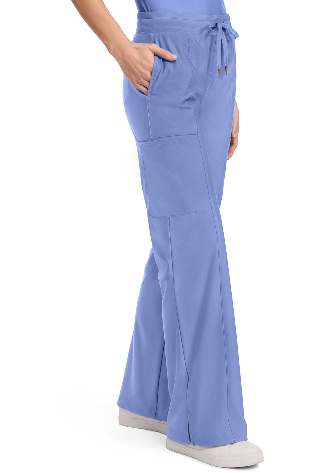 Form CK026 Women's 5-Pocket Trouser Leg Scrub Pants Ciel Blue