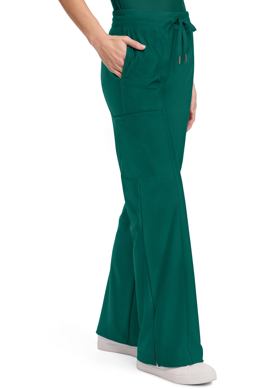 Form CK026 Women's 5-Pocket Trouser Leg Scrub Pants Hunter Green