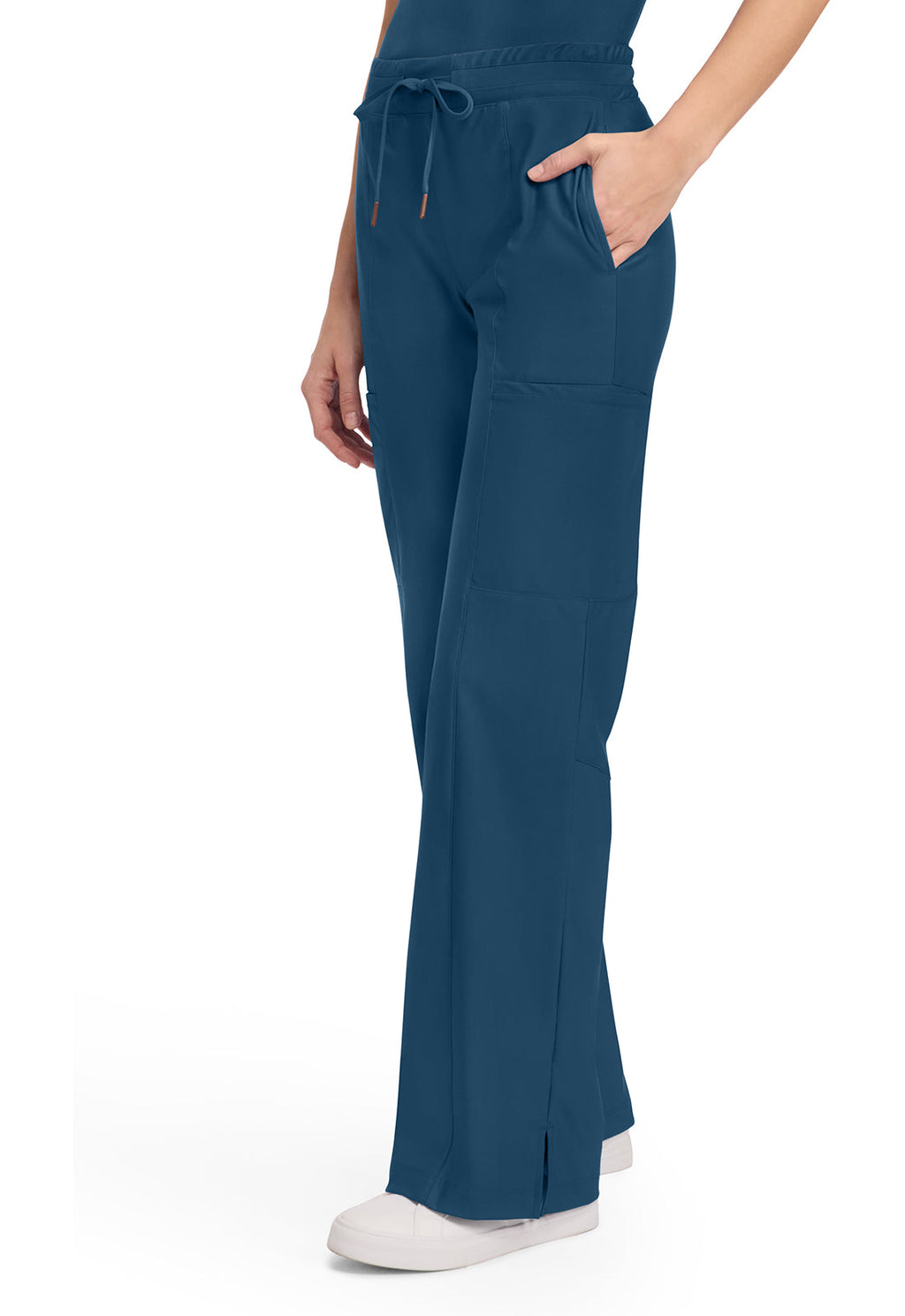 Form CK026 Women's 5-Pocket Trouser Leg Scrub Pants Caribbean Blue