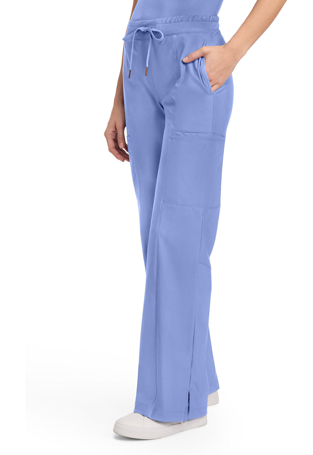 Form CK026 Women's 5-Pocket Trouser Leg Scrub Pants Ciel Blue