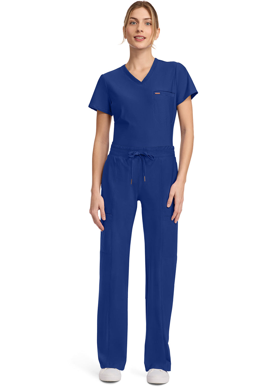 Form CK026 Women's 5-Pocket Trouser Leg Scrub Pants Galaxy Blue