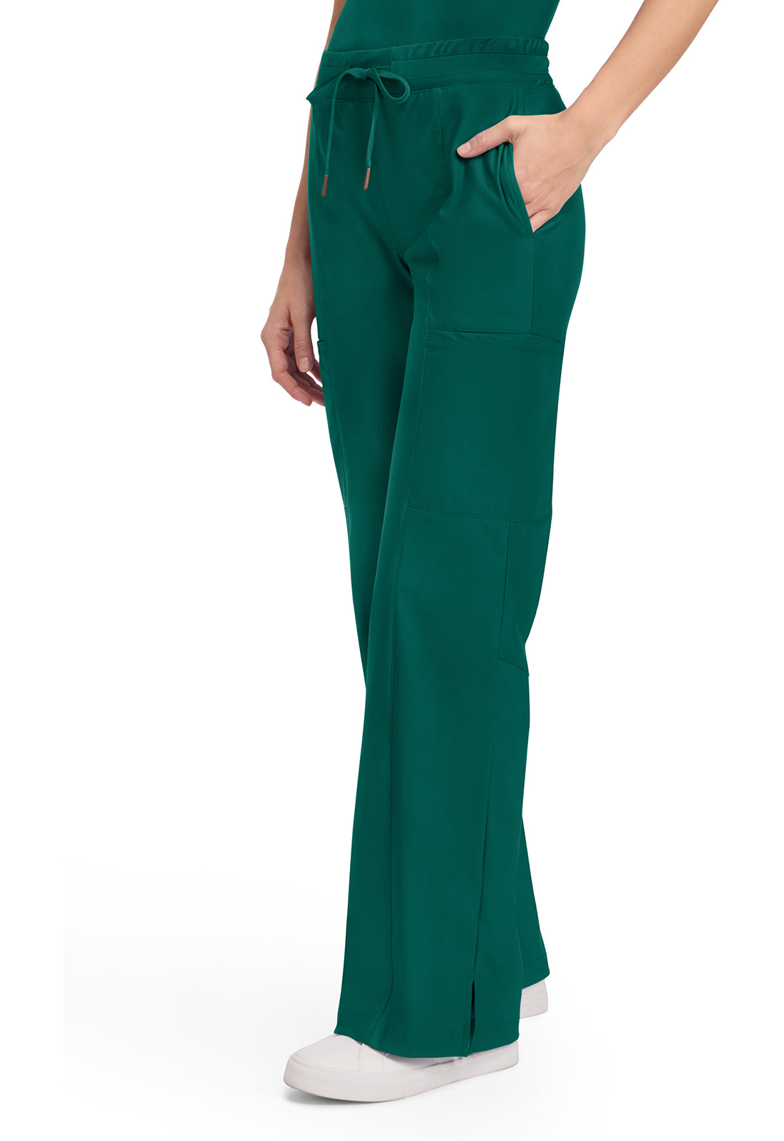Form CK026 Women's 5-Pocket Trouser Leg Scrub Pants Hunter Green
