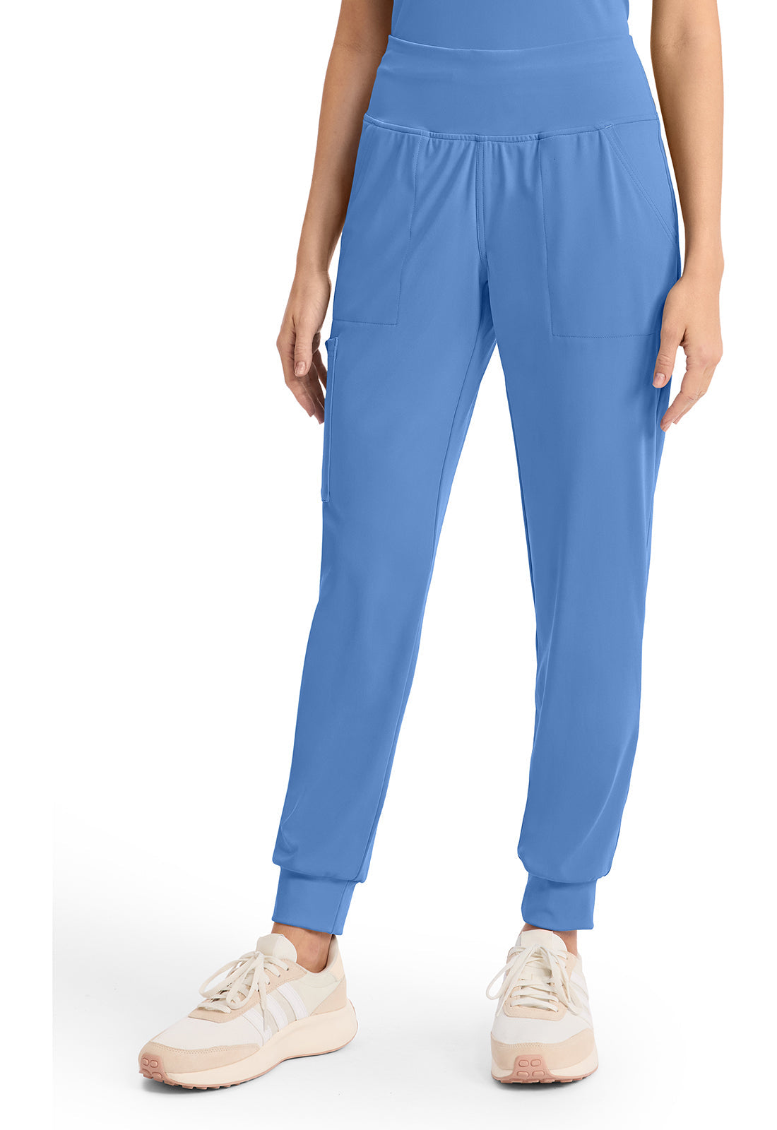 Achieve CK033 Women's 5-Pocket Jogger Scrub Pants Ciel