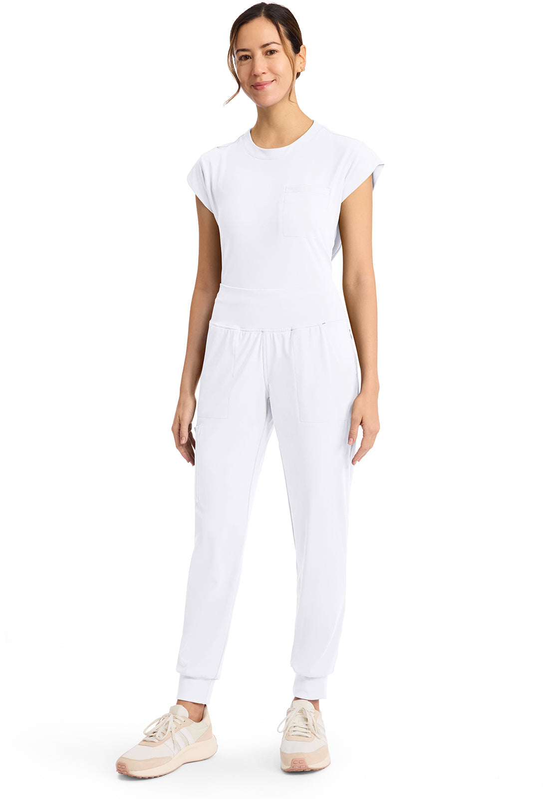 Achieve CK033 Women's 5 Pocket Jogger Pant White