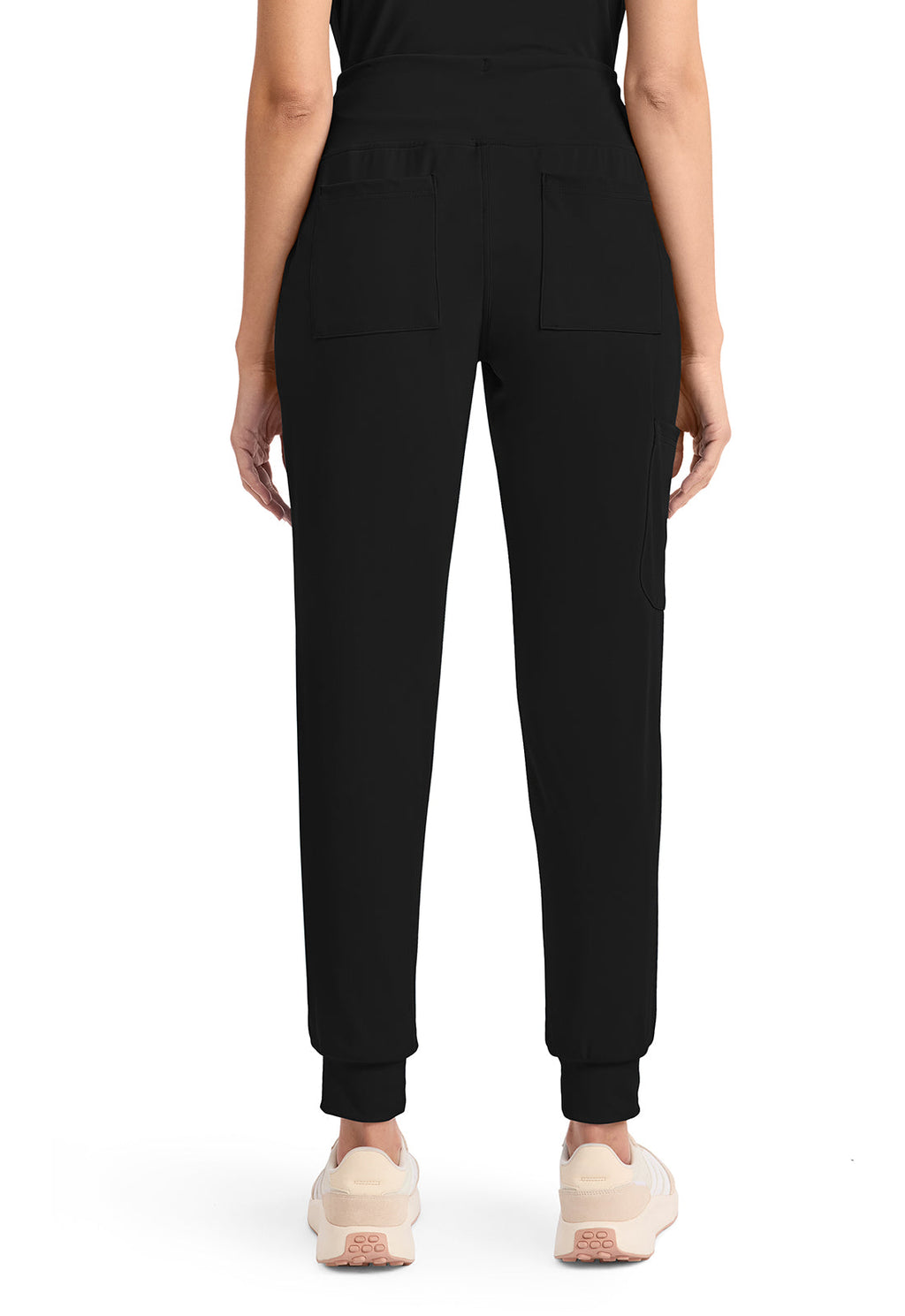 Achieve CK033 Women's 5-Pocket Jogger Scrub Pants Black