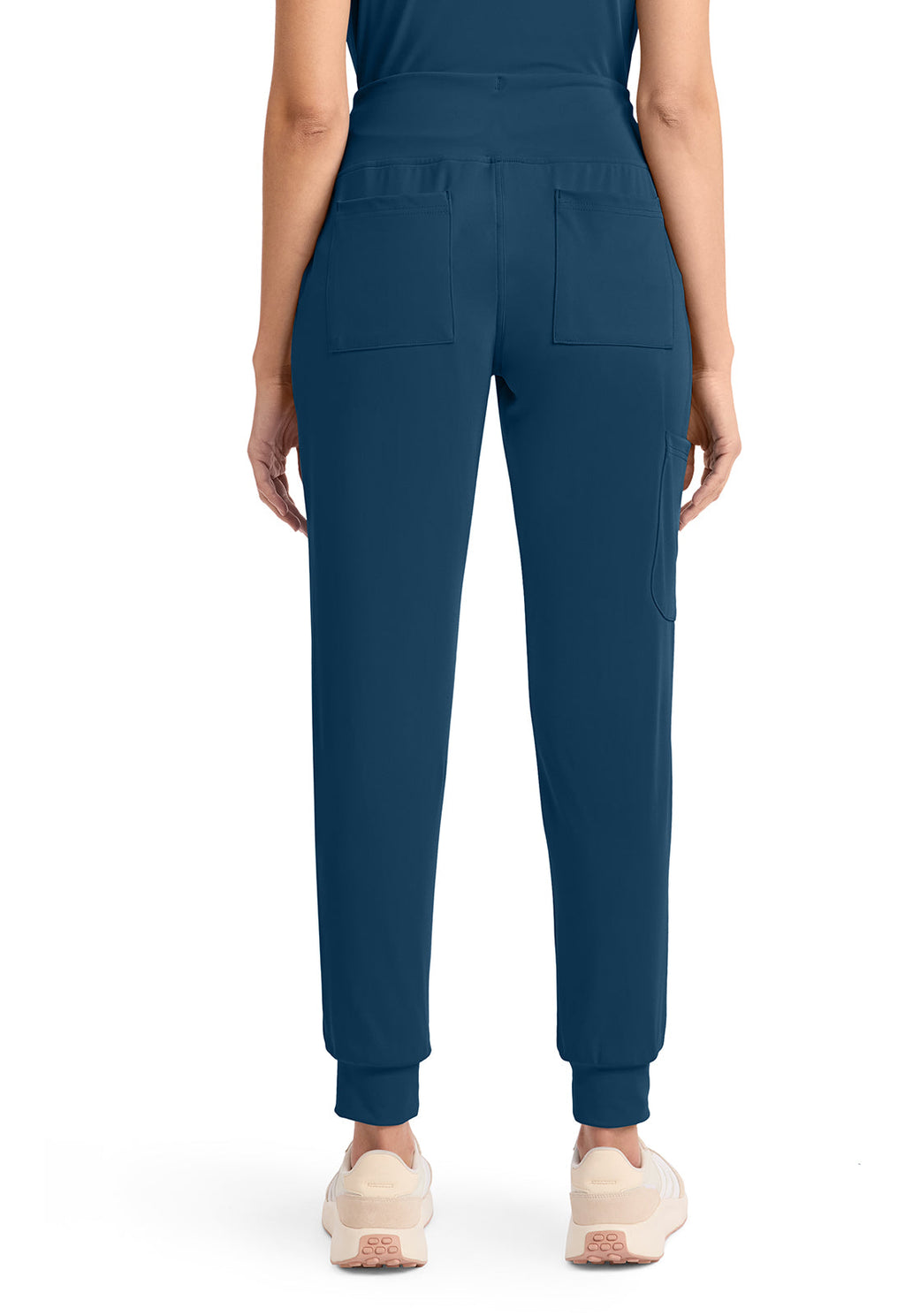 Achieve CK033 Women's 5-Pocket Jogger Scrub Pants Caribbean Blue