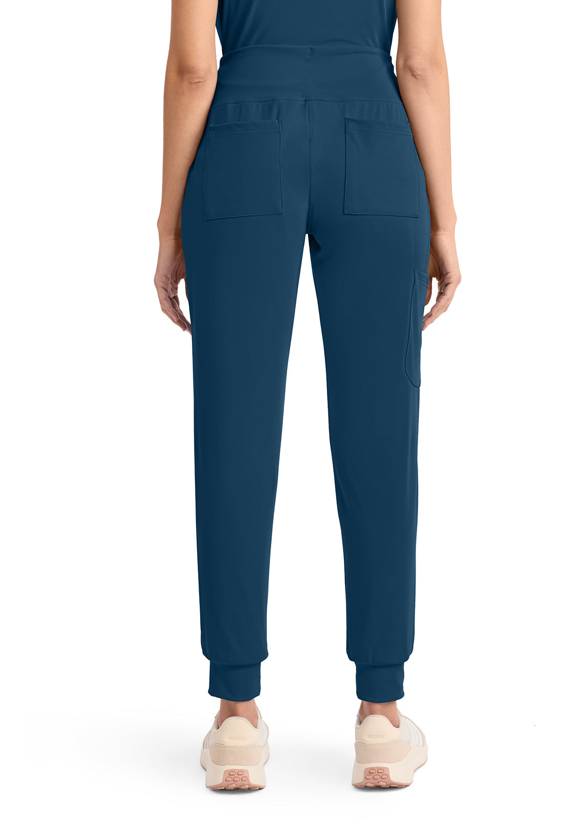 Achieve CK033 Women's 5-Pocket Jogger Scrub Pants Caribbean Blue