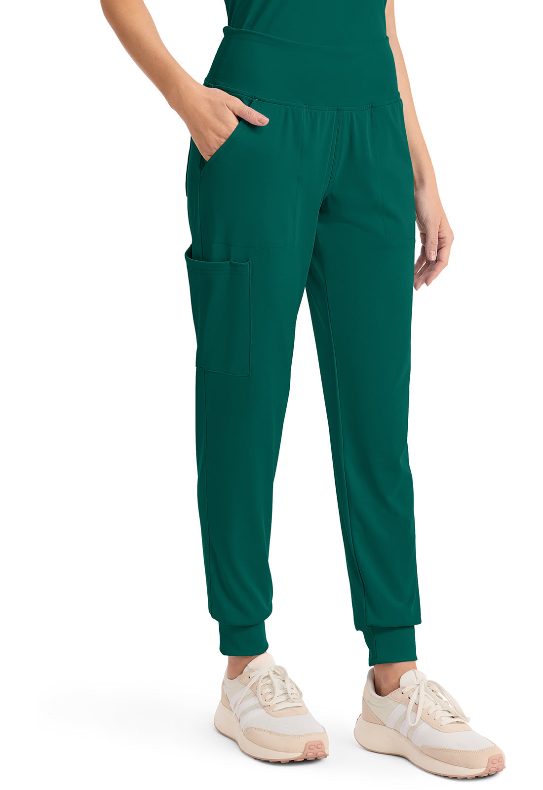 Achieve CK033 Women's 5-Pocket Jogger Scrub Pants Hunter