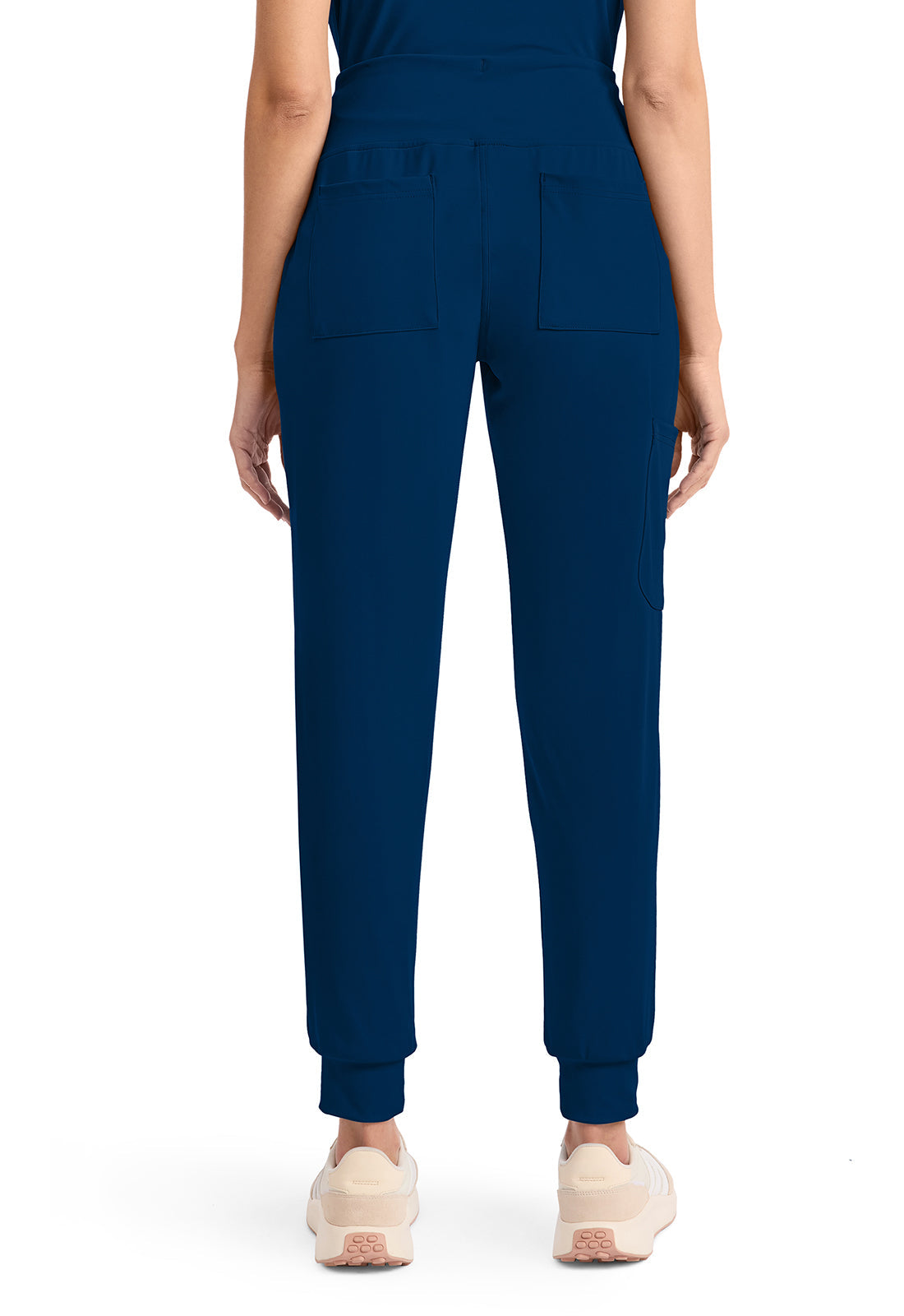 Achieve CK033 Women's 5-Pocket Jogger Scrub Pants Navy