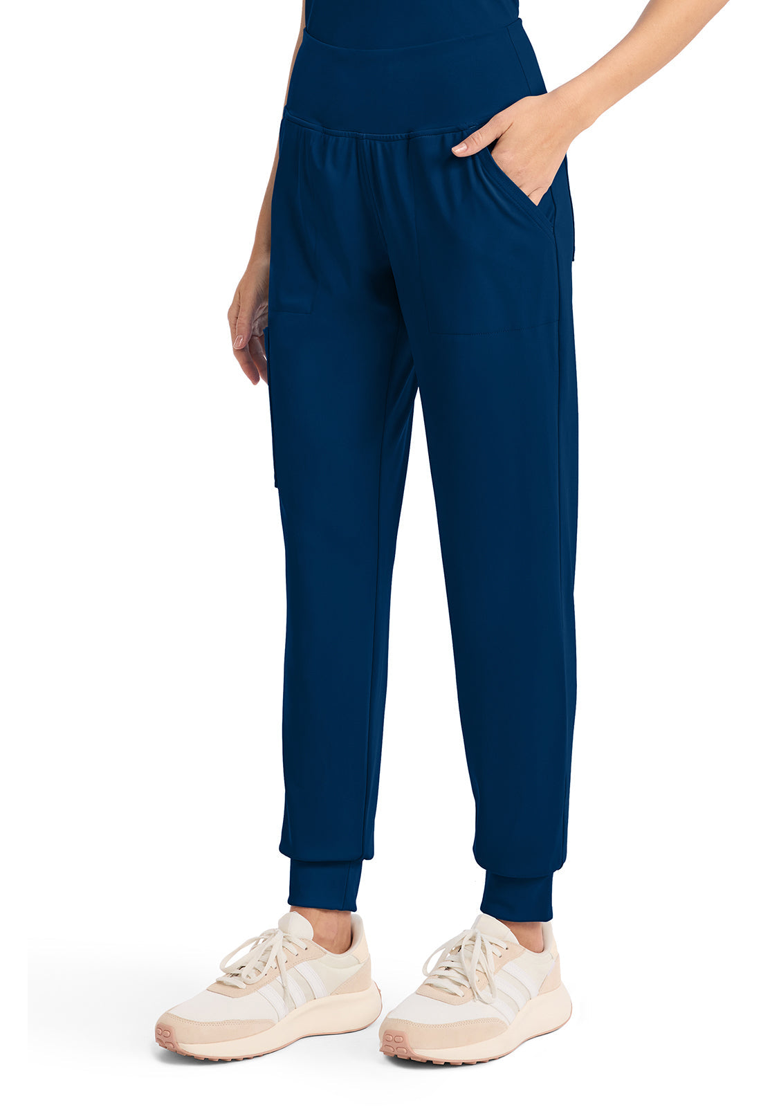 Achieve CK033 Women's 5-Pocket Jogger Scrub Pants Navy