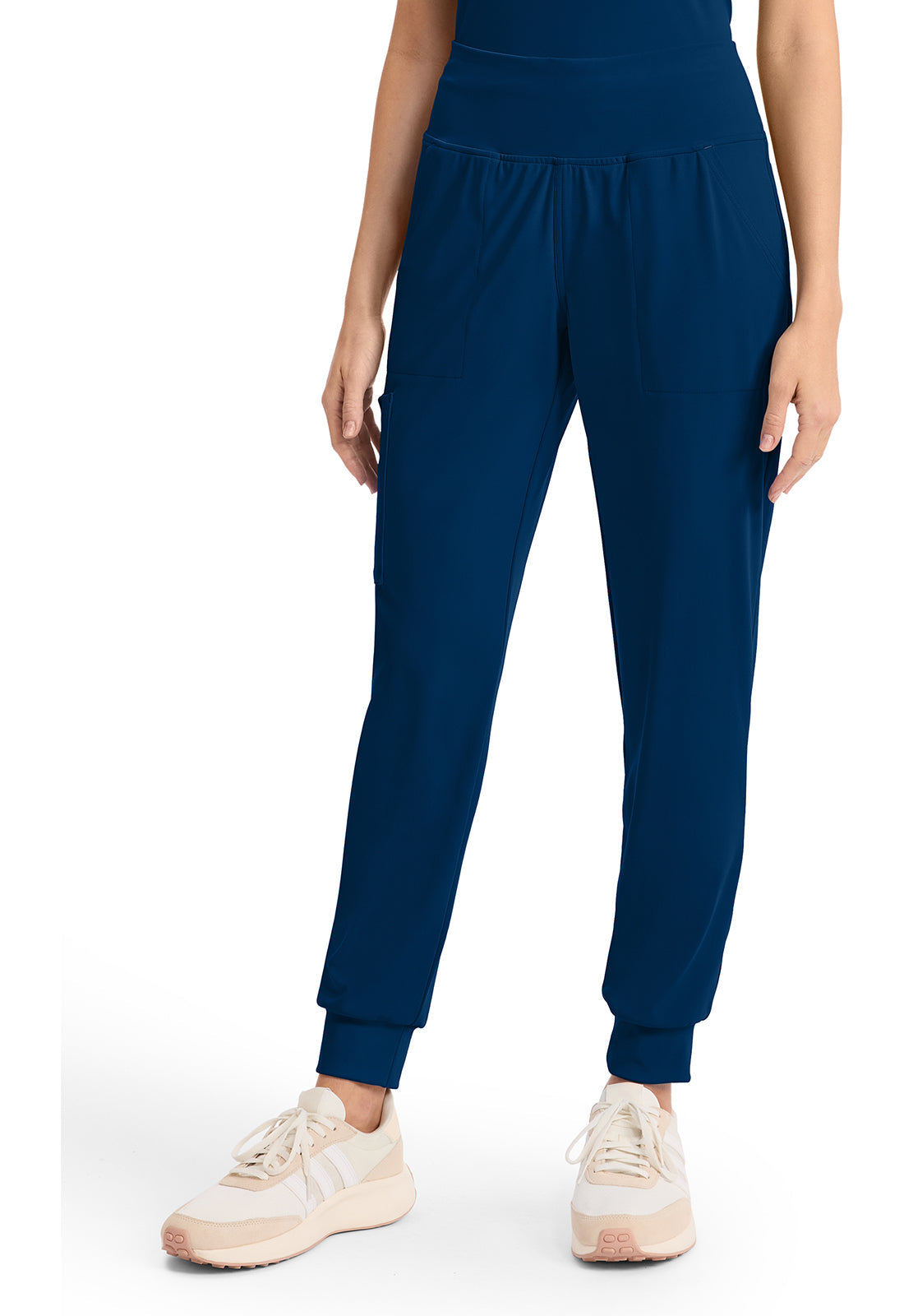 Achieve CK033 Women's 5-Pocket Jogger Scrub Pants Navy