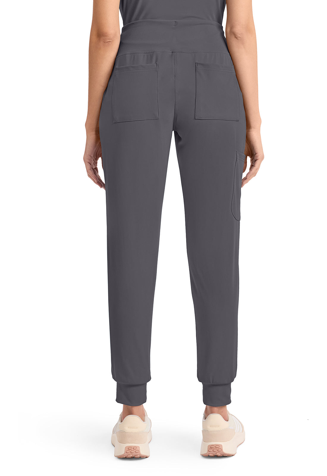 Achieve CK033 Women's 5-Pocket Jogger Scrub Pants Pewter
