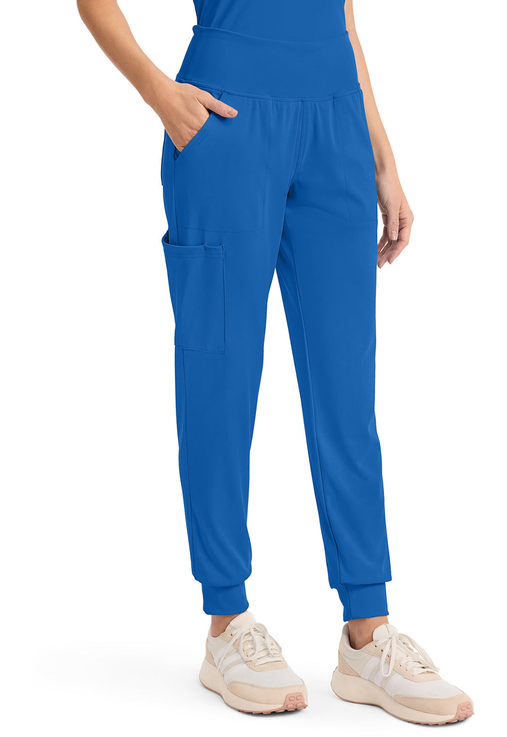 Achieve CK033 Women's 5-Pocket Jogger Scrub Pants Royal