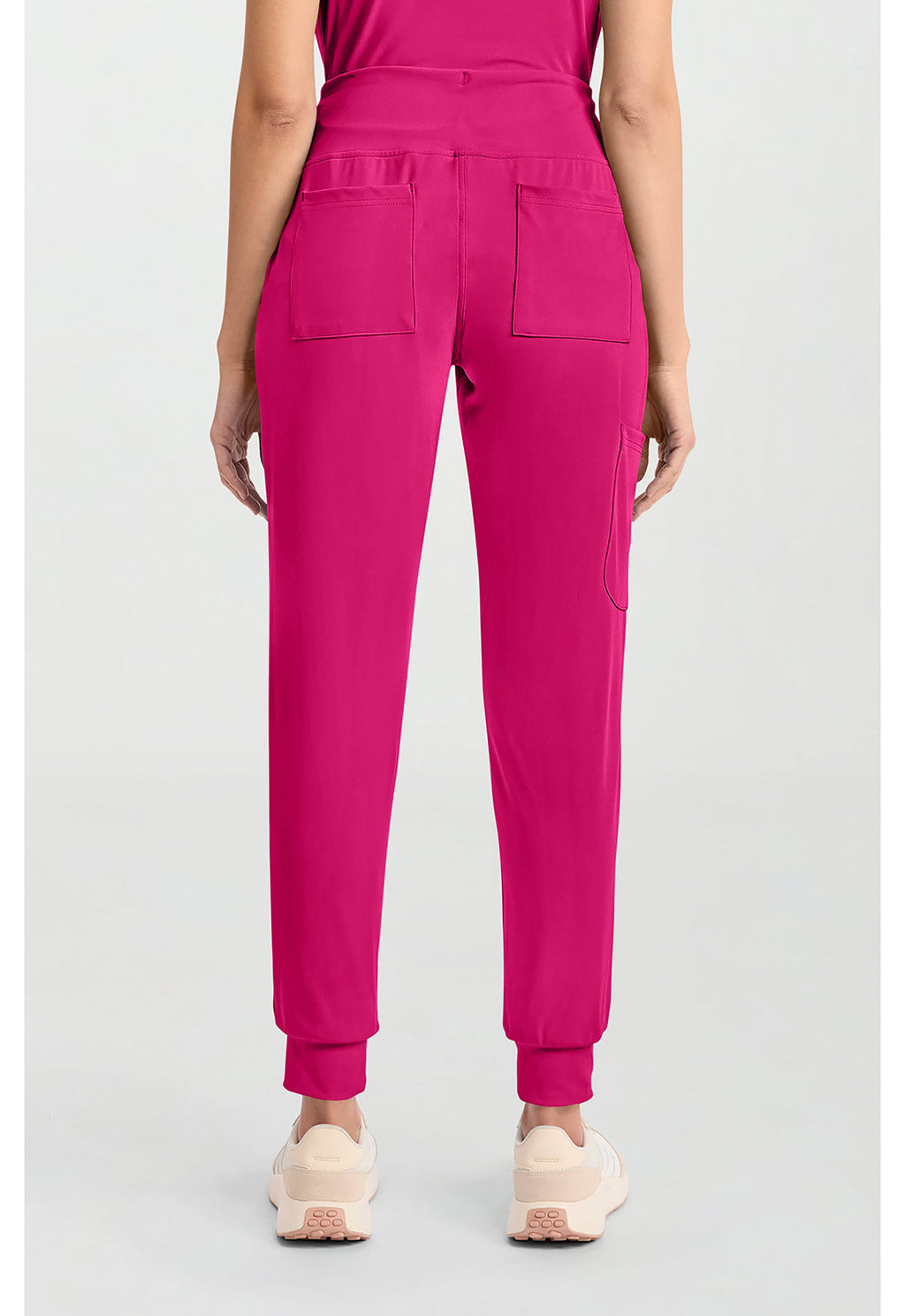 Achieve CK033 Women's 5-Pocket Jogger Scrub Pants Tropical Hibiscus