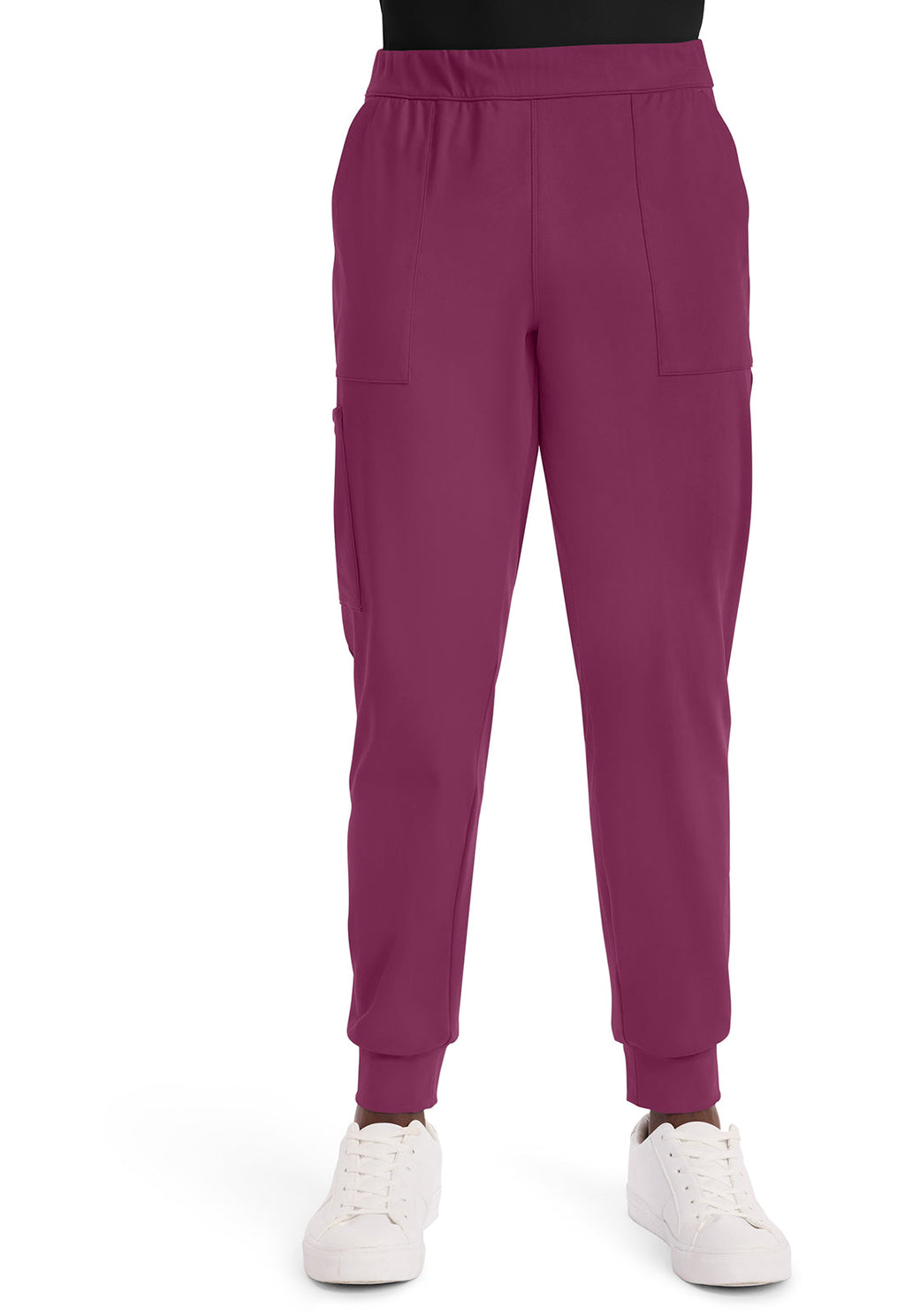 Achieve CK034 Men's 5-Pocket Jogger Scrub Pants Wine