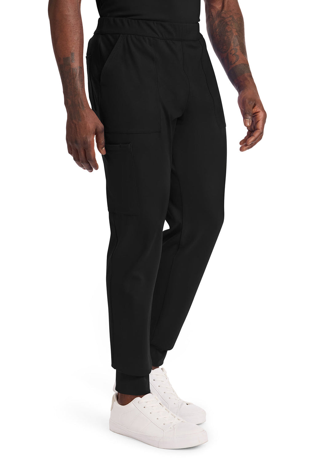 Achieve CK034 Men's Pull-on Jogger Pants Black Image