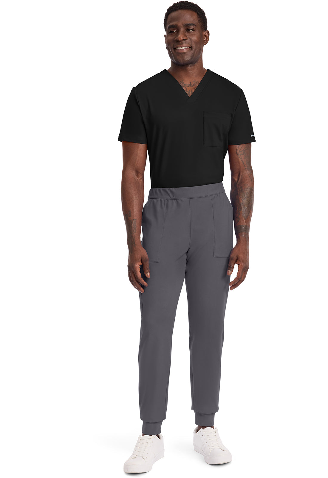Achieve CK034 Men's Pull-on Jogger Pants Pewter Image