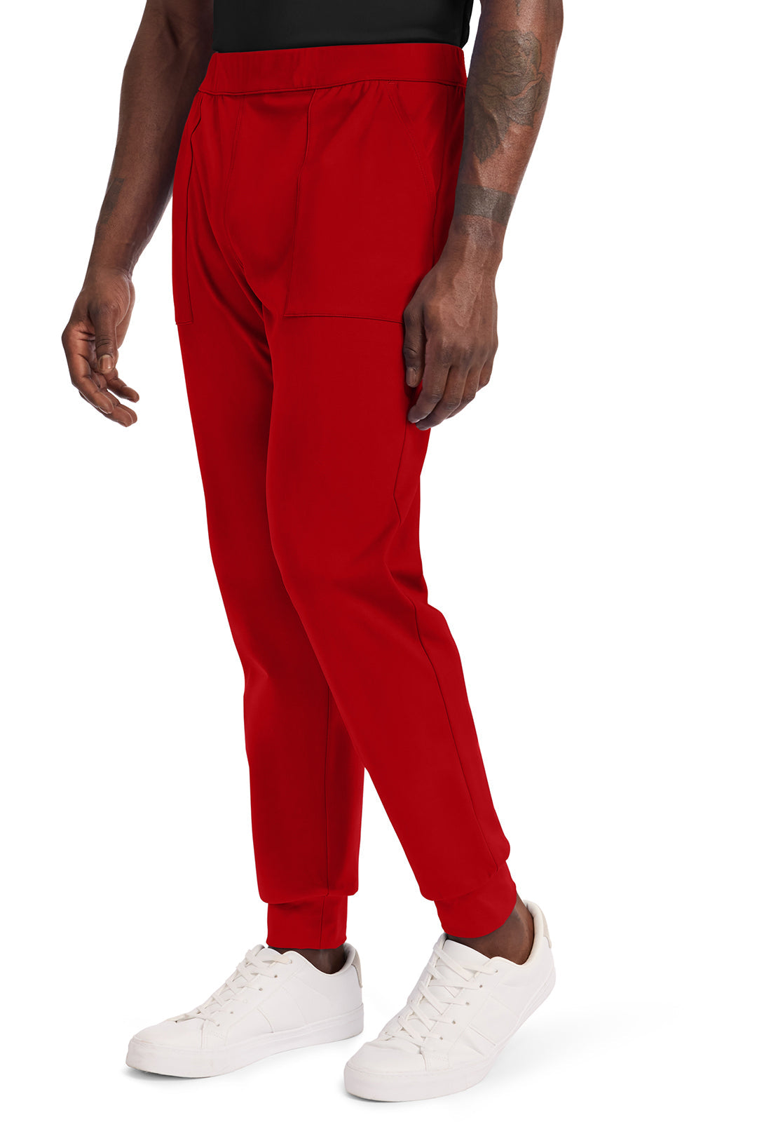 Achieve CK034 Men's Pull-on Jogger Pants Red Image